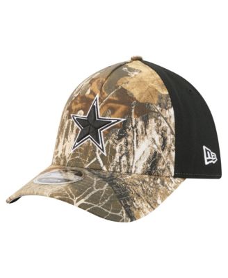 Men's Camo/Black Dallas Cowboys Team Collection RealTree 39THIRTY M-Crown A-Frame Flex Hat