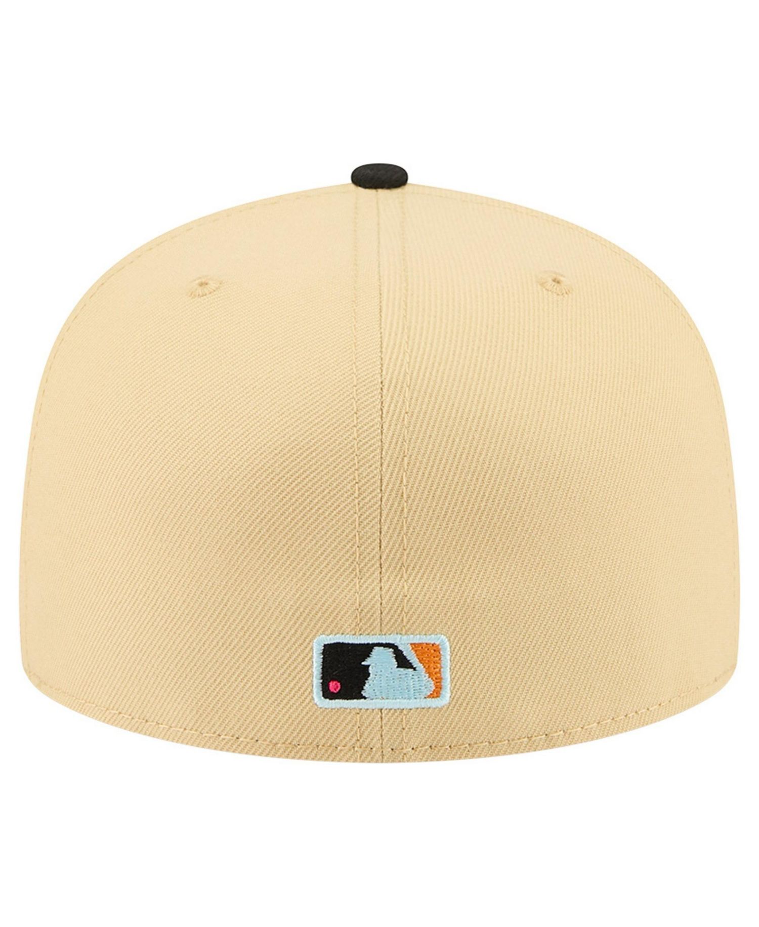 Men's Light Beige Boston Red Sox Two-Tone Embroidered Visor 59FIFTY Fitted Hat