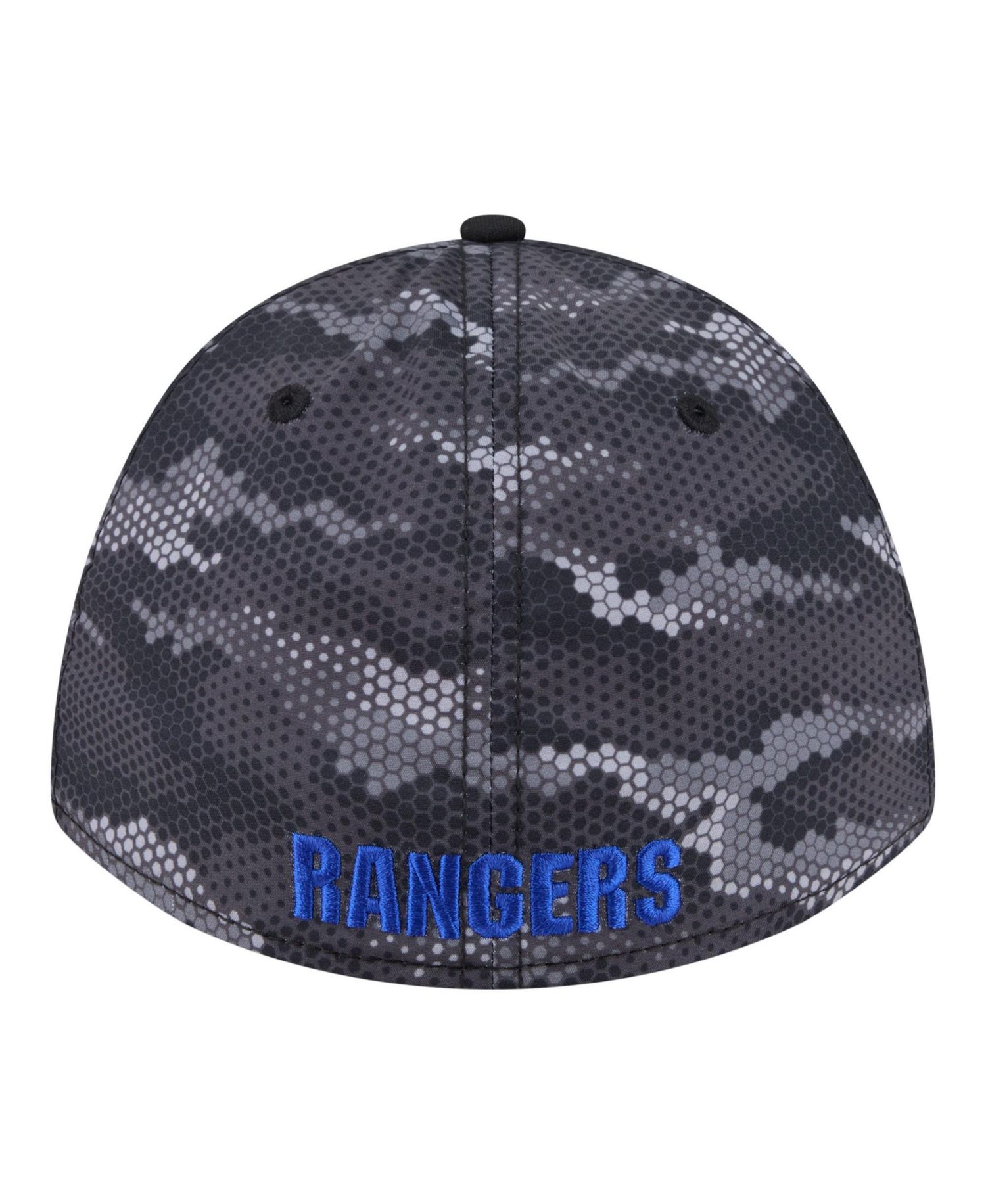 Men's Black New York Rangers Zero Dark 39THIRTY A-Frame M-Crown Flex Hat
