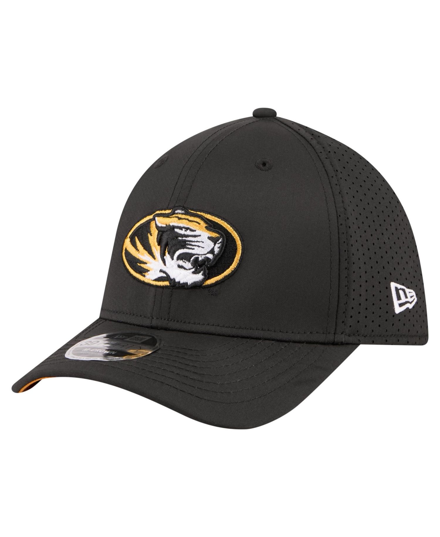 Men's Black Missouri Tigers 39THIRTY M-Crown Stretch Hat