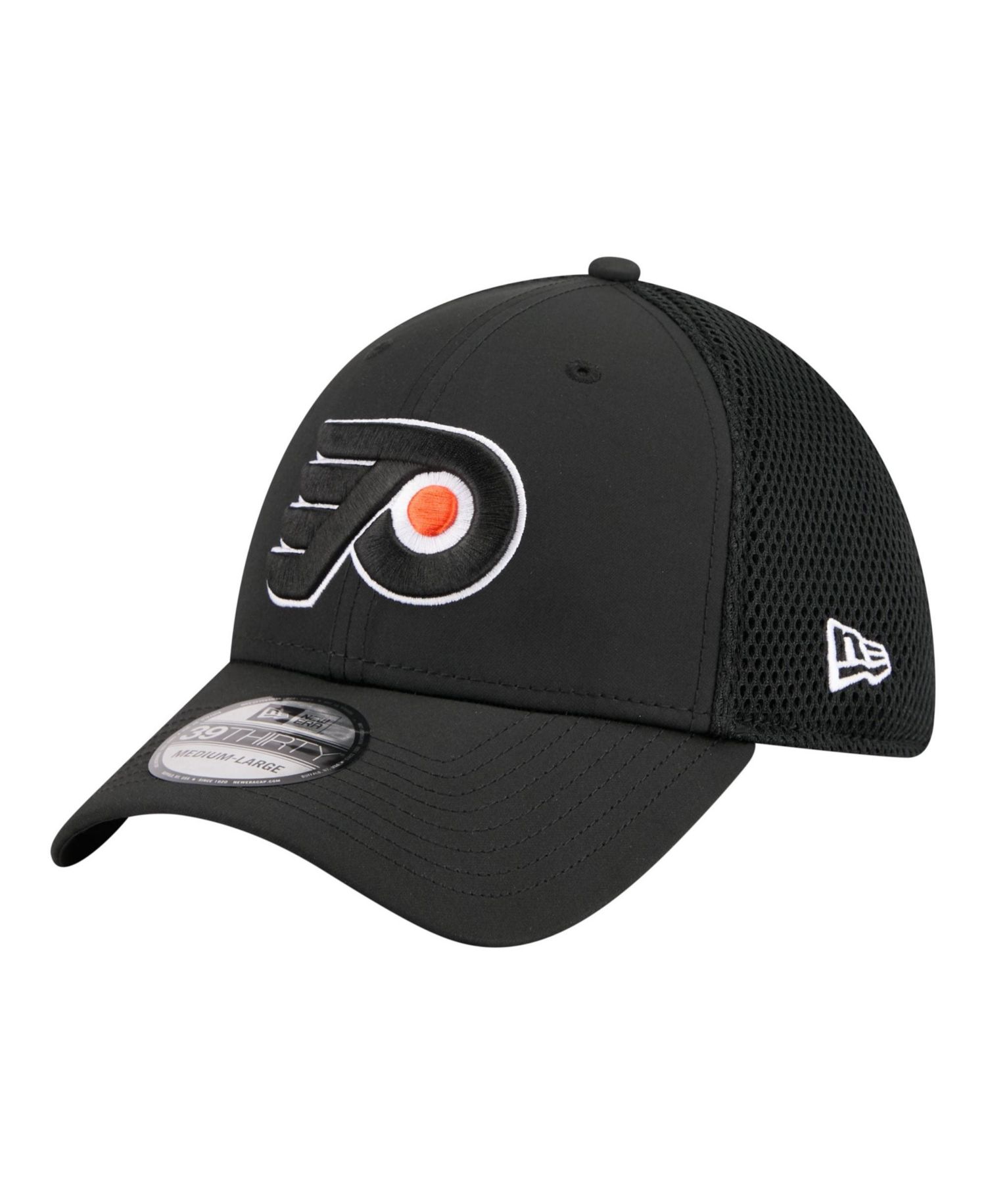Men's Black Philadelphia Flyers Logo 39THIRTY Flex Hat