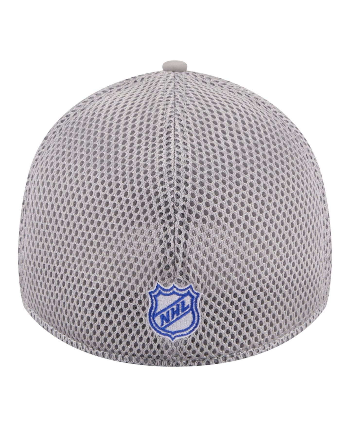 Мужская кепка New Era Gray New York Islanders Logo 39THIRTY Flex Hat — фото 4