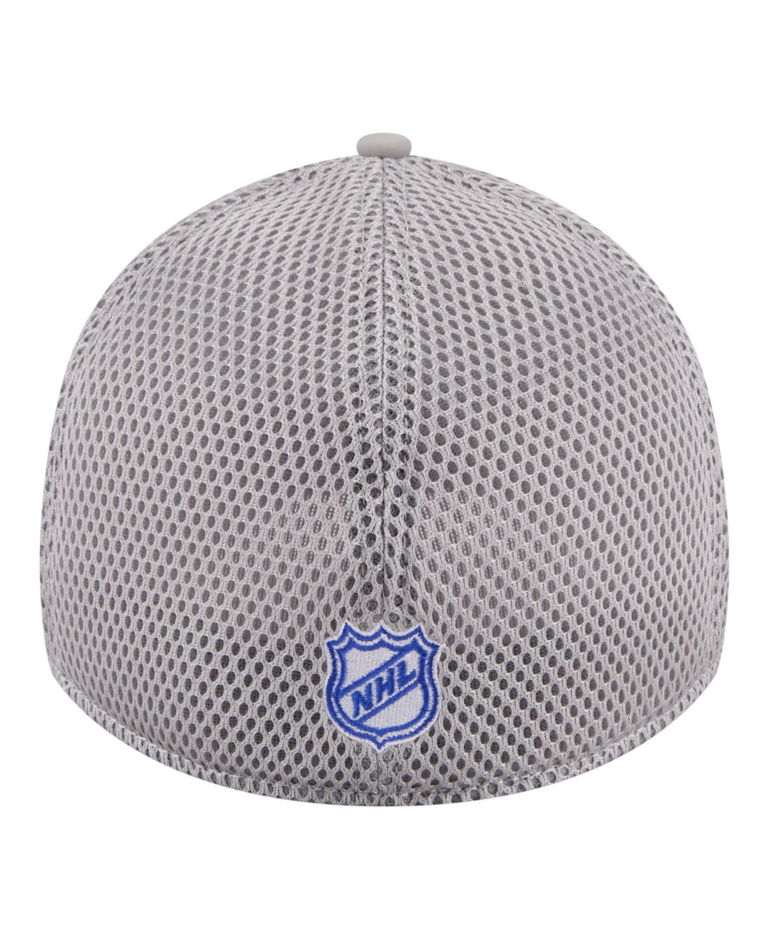 Men's Gray New York Islanders Logo 39THIRTY Flex Hat