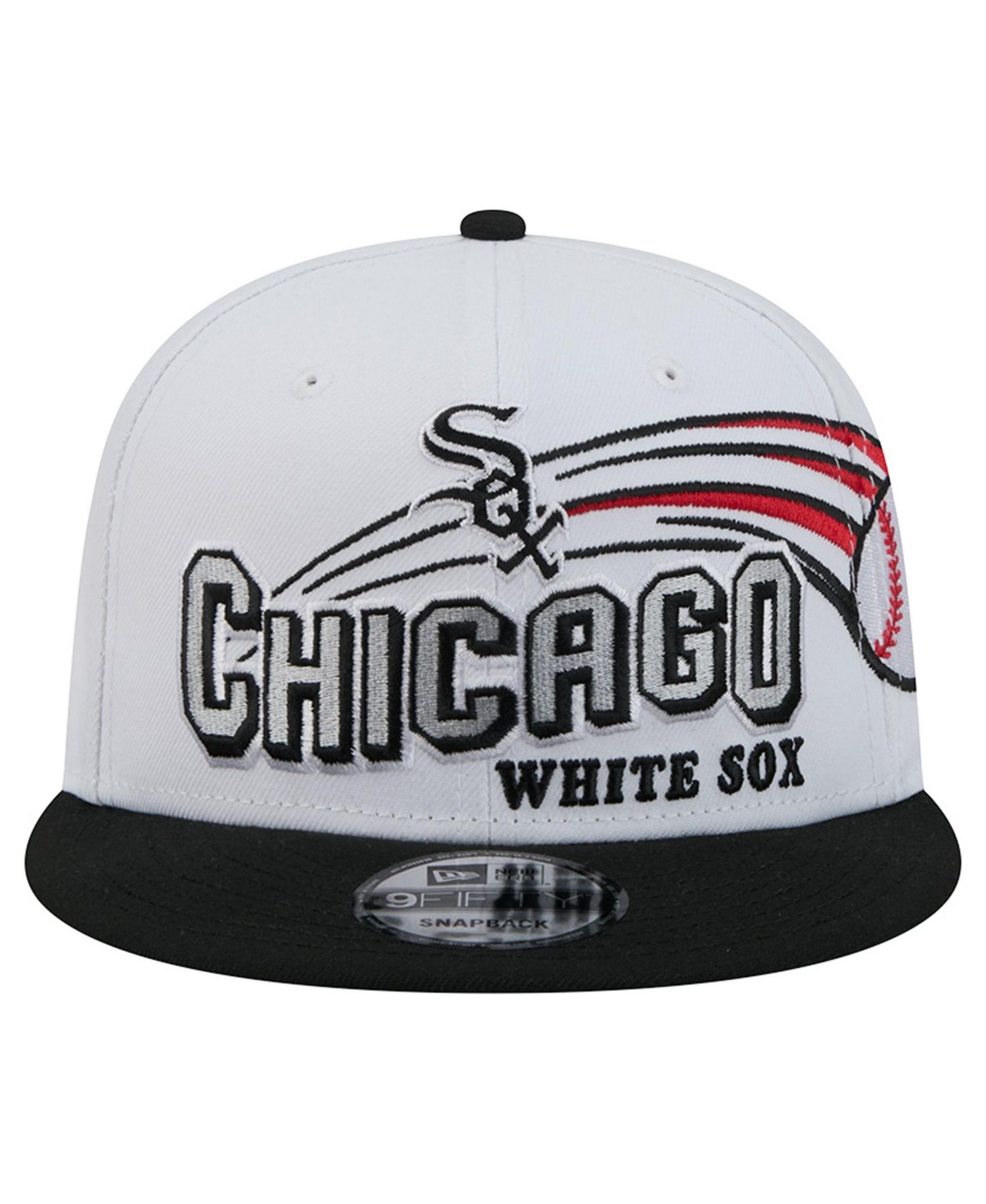 Men's White Chicago White Sox Retro Sweep 9FIFTY Snapback Hat
