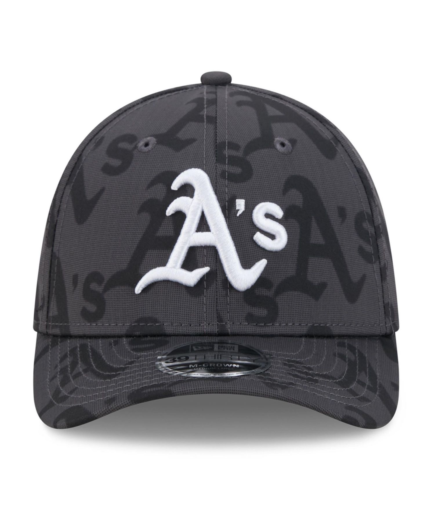 Men's Gray Athletics Halftone 39THIRTY Flex Hat