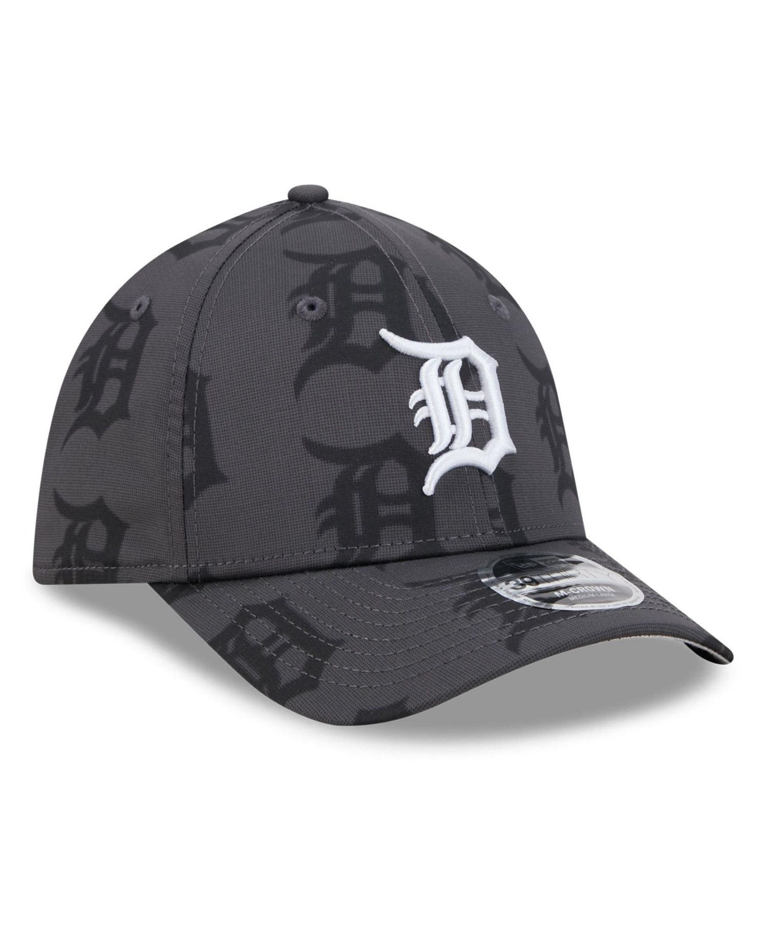 Men's Gray Detroit Tigers Halftone 39THIRTY Flex Hat
