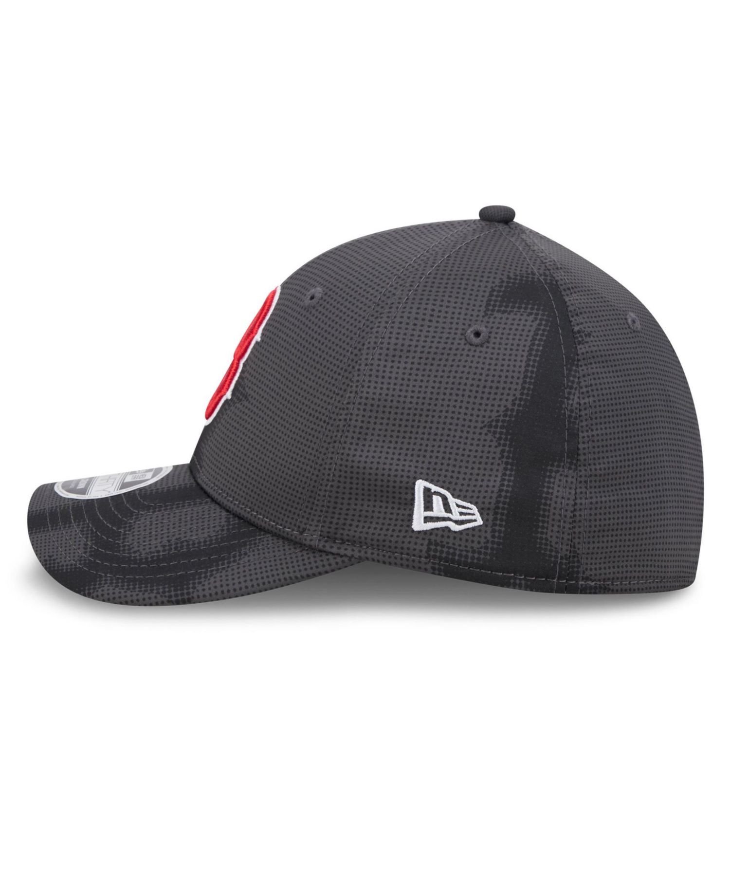 Men's Gray Boston Red Sox Halftone 39THIRTY Flex Hat