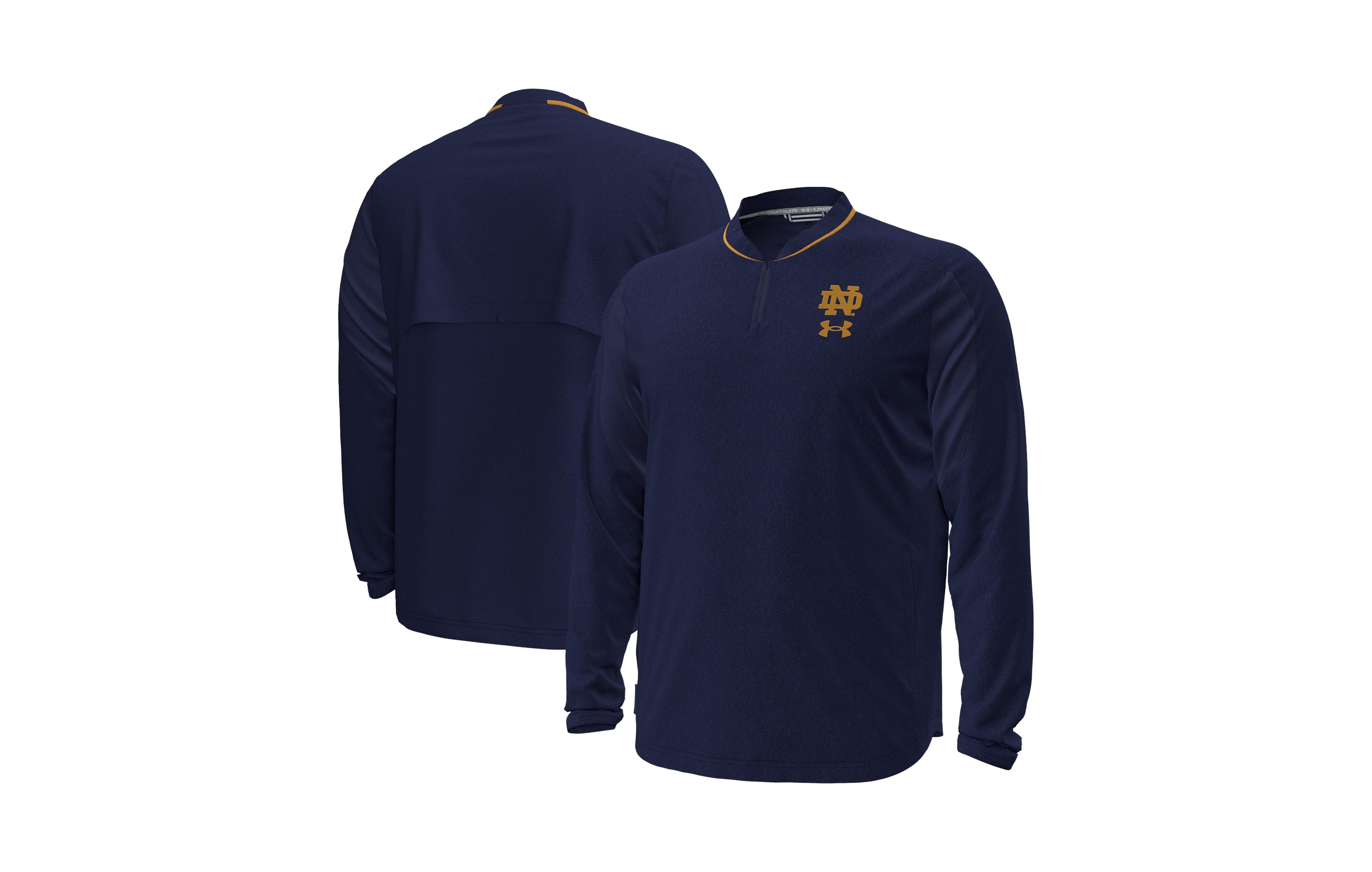 Under Armour Men's Notre Dame Fighting Irish 2026 Sideline Motivate Woven Quarter-Zip Pullover