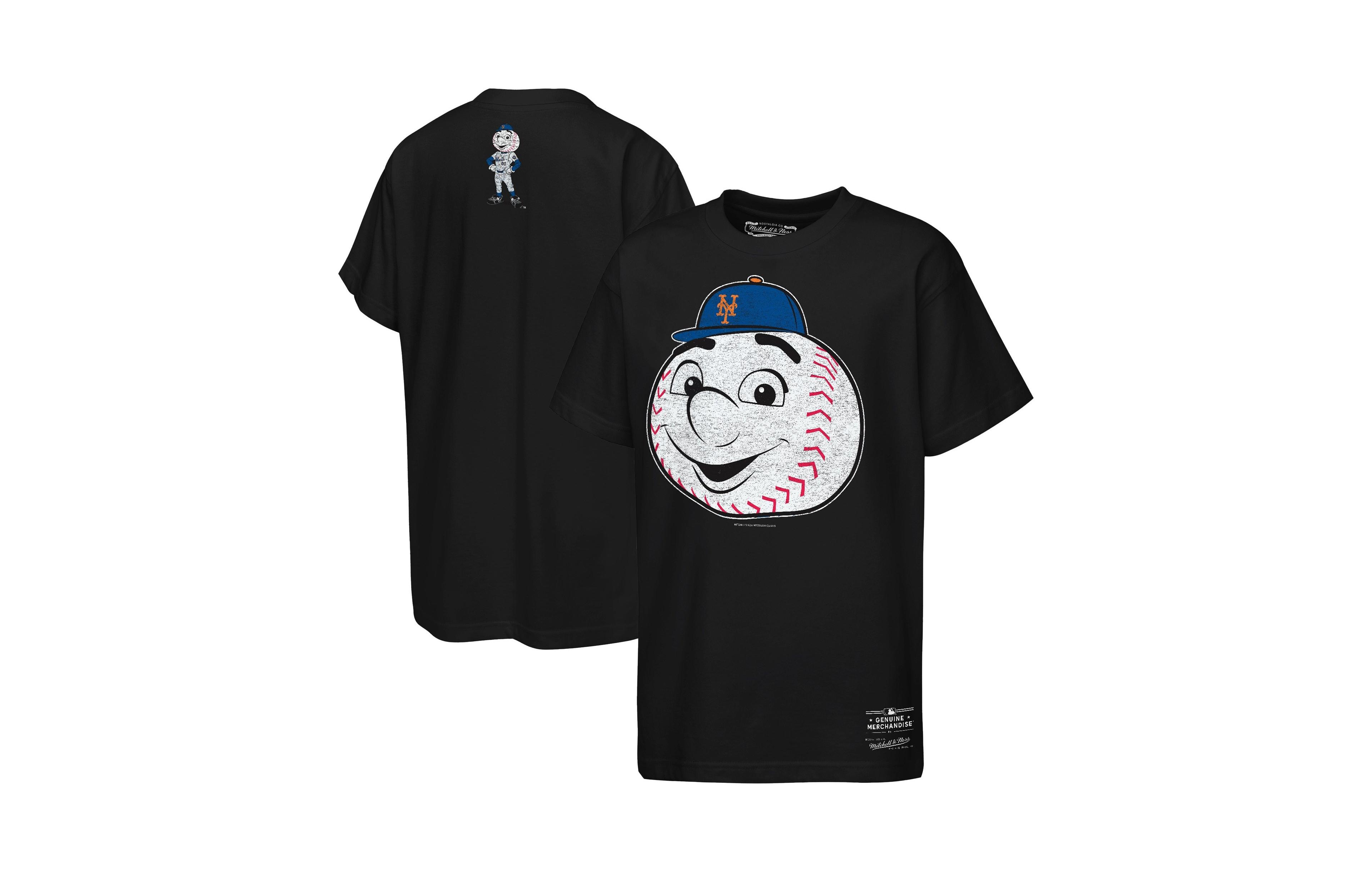 Mitchell & Ness Boys' and Girls' New York Mets Crewneck Short-Sleeve Mascot T-Shirt
