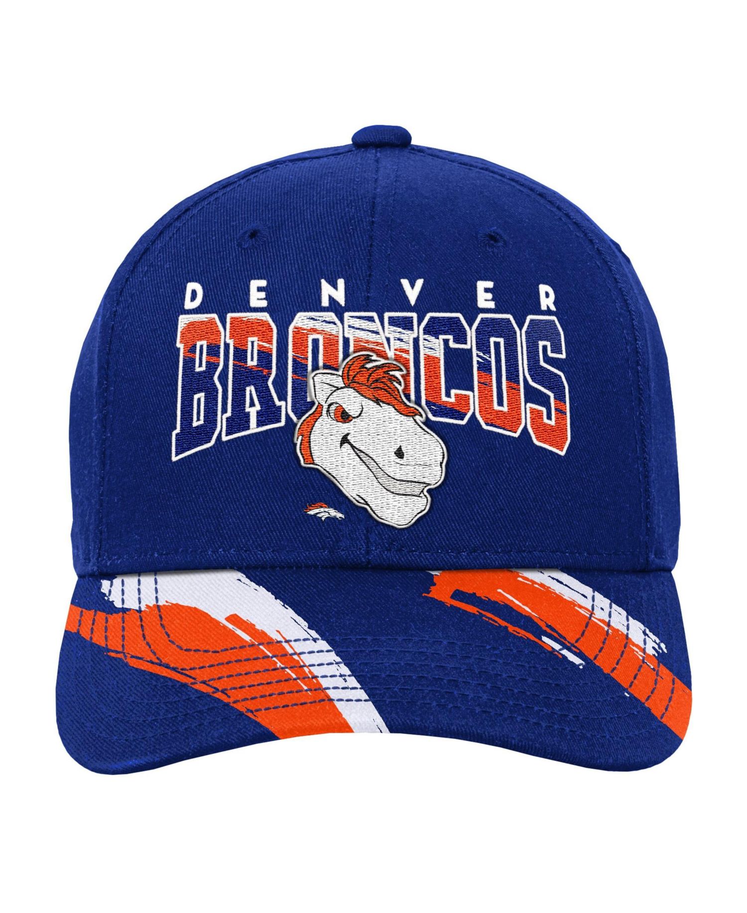 Big Boys and Girls Royal Denver Broncos Big Head Pro Crown Snapback Hat