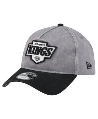 Men's Gray/Black Los Angeles Kings Storm A-Frame 9FORTY Adjustable Hat