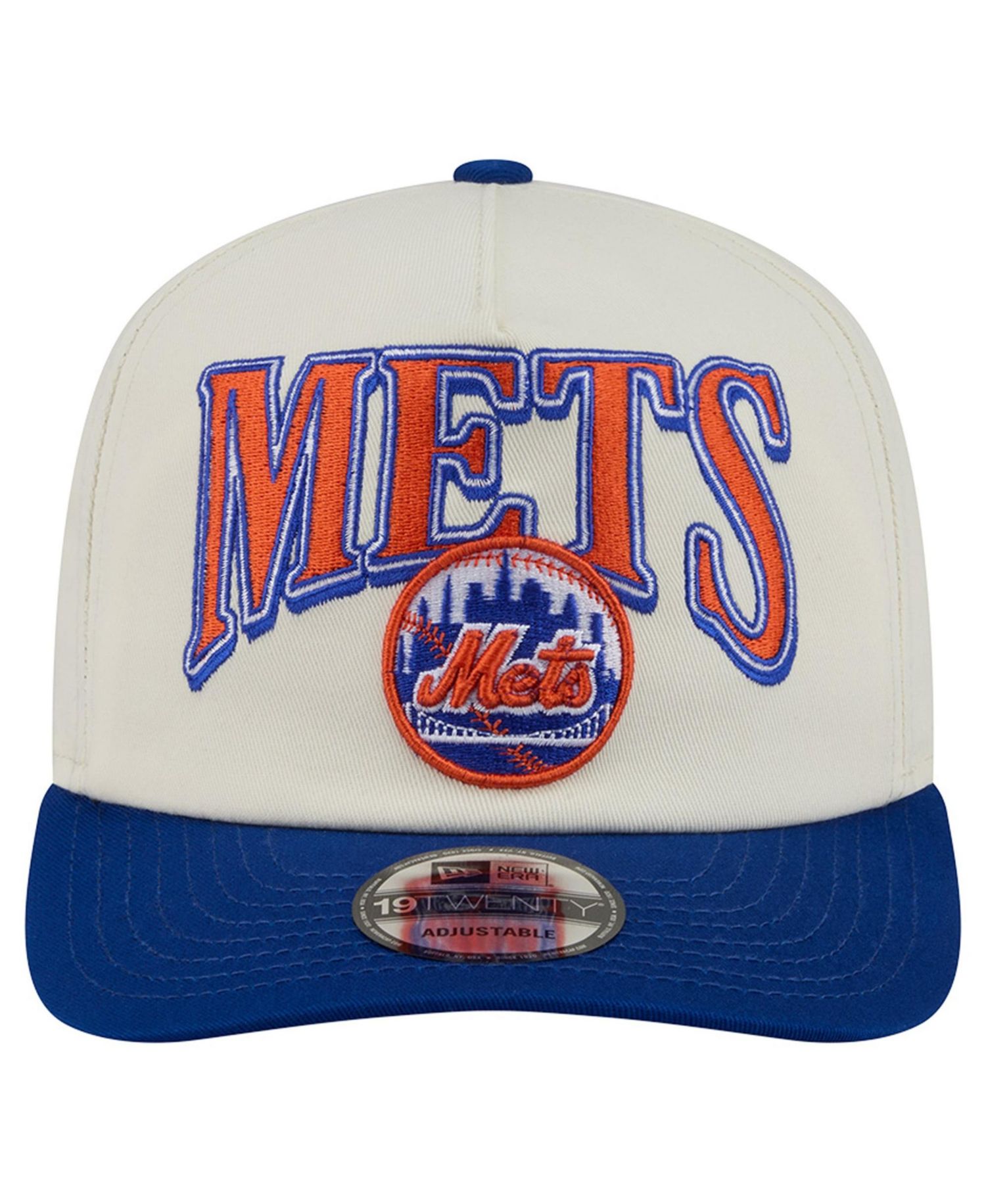 Men's Cream/Royal New York Mets Vintage 19TWENTY Adjustable Hat