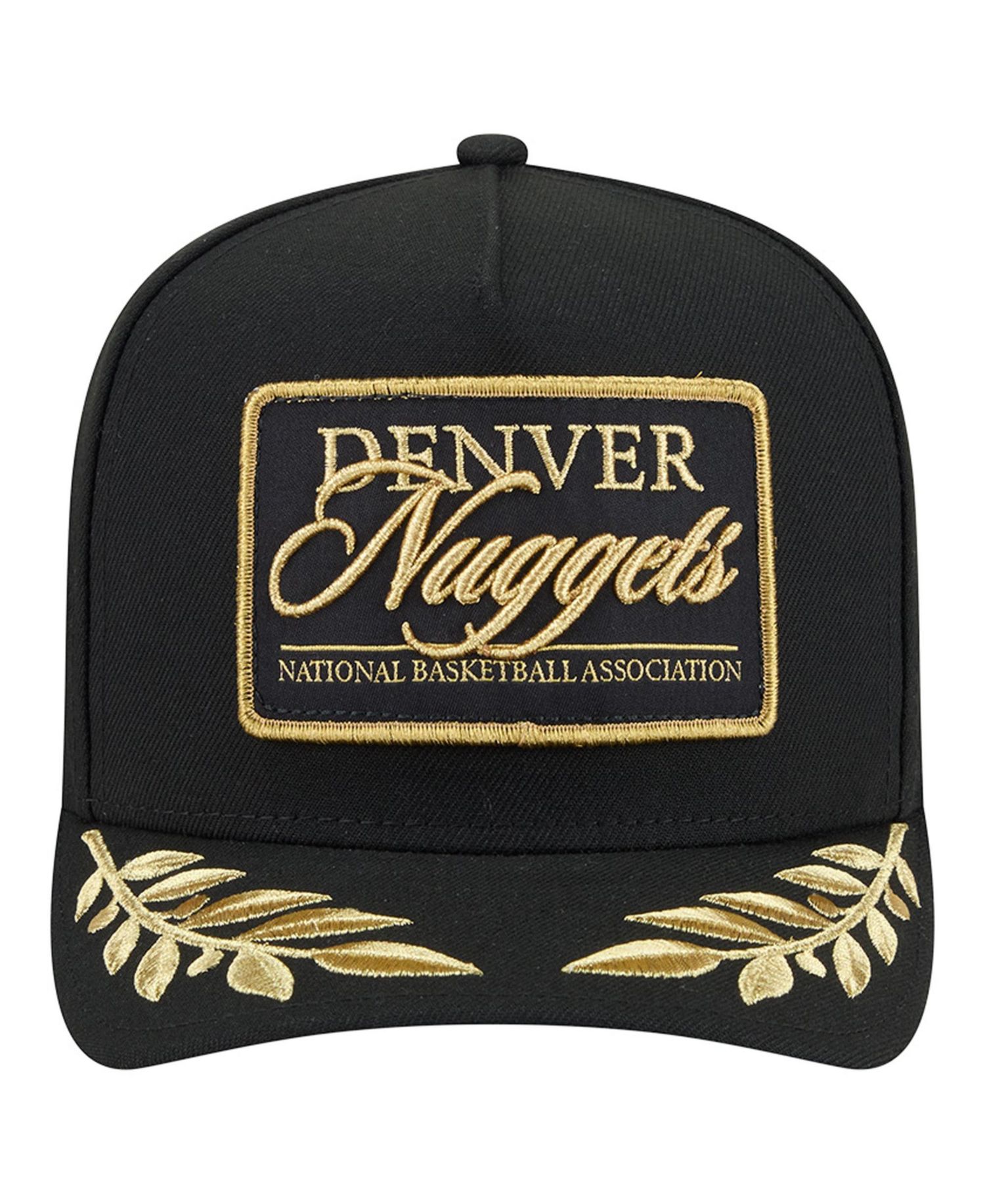 Men's Black Denver Nuggets Golden 9FIFTY Snapback Hat