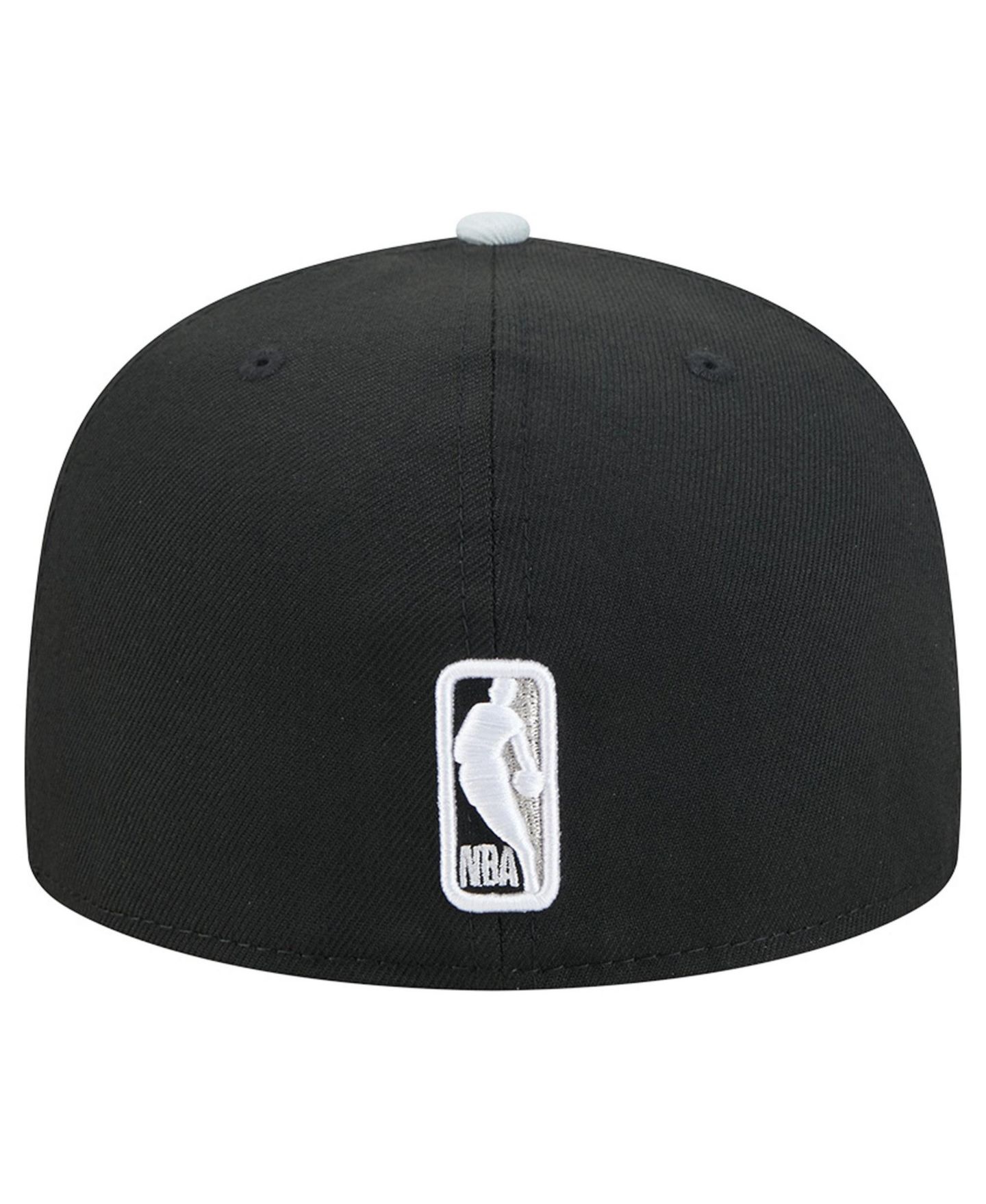 Мужская кепка New Era Black/Silver San Antonio Spurs 2-Tone 59FIFTY Fitted Hat — фото 4