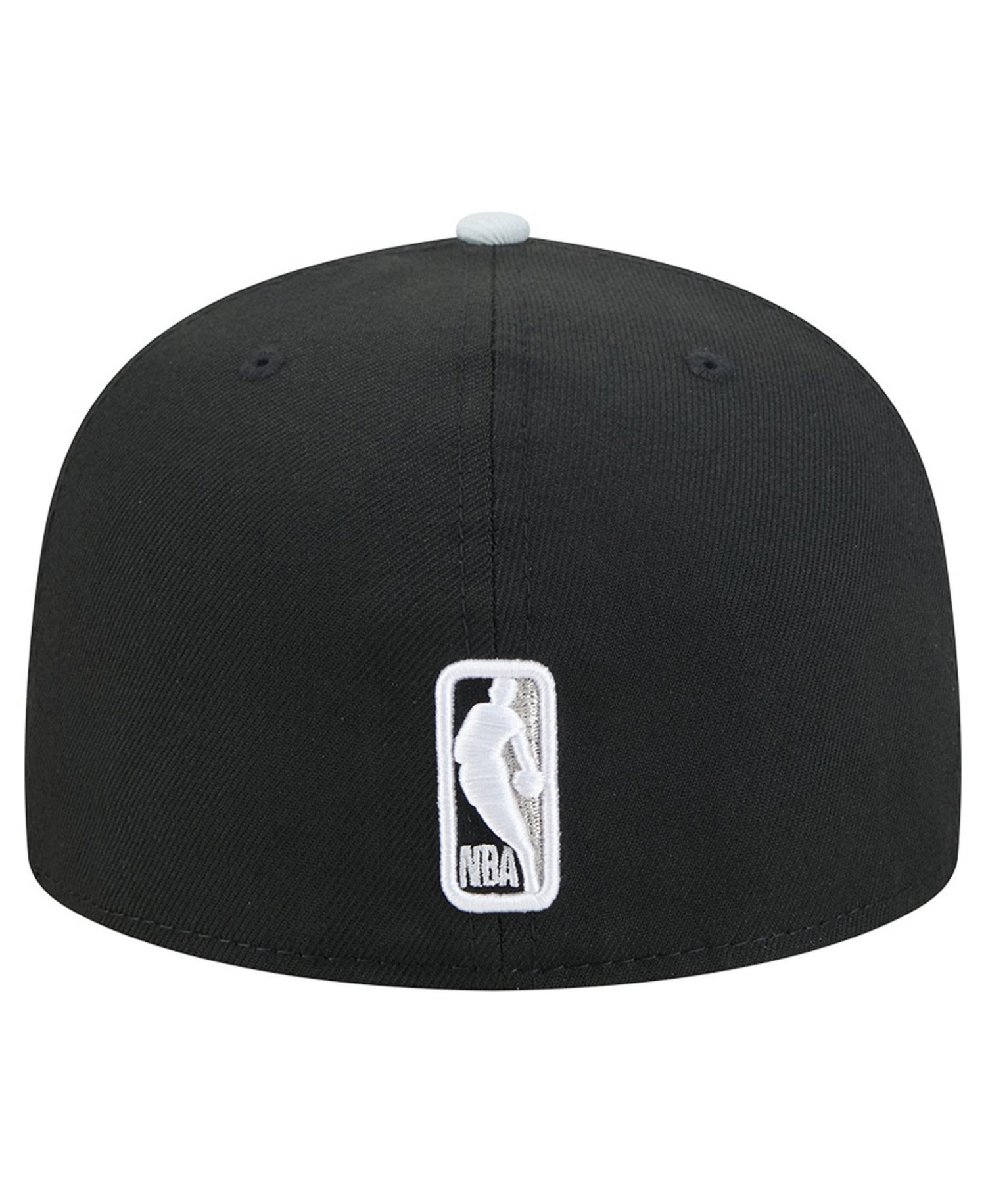 Men's Black/Silver San Antonio Spurs 2-Tone 59FIFTY Fitted Hat