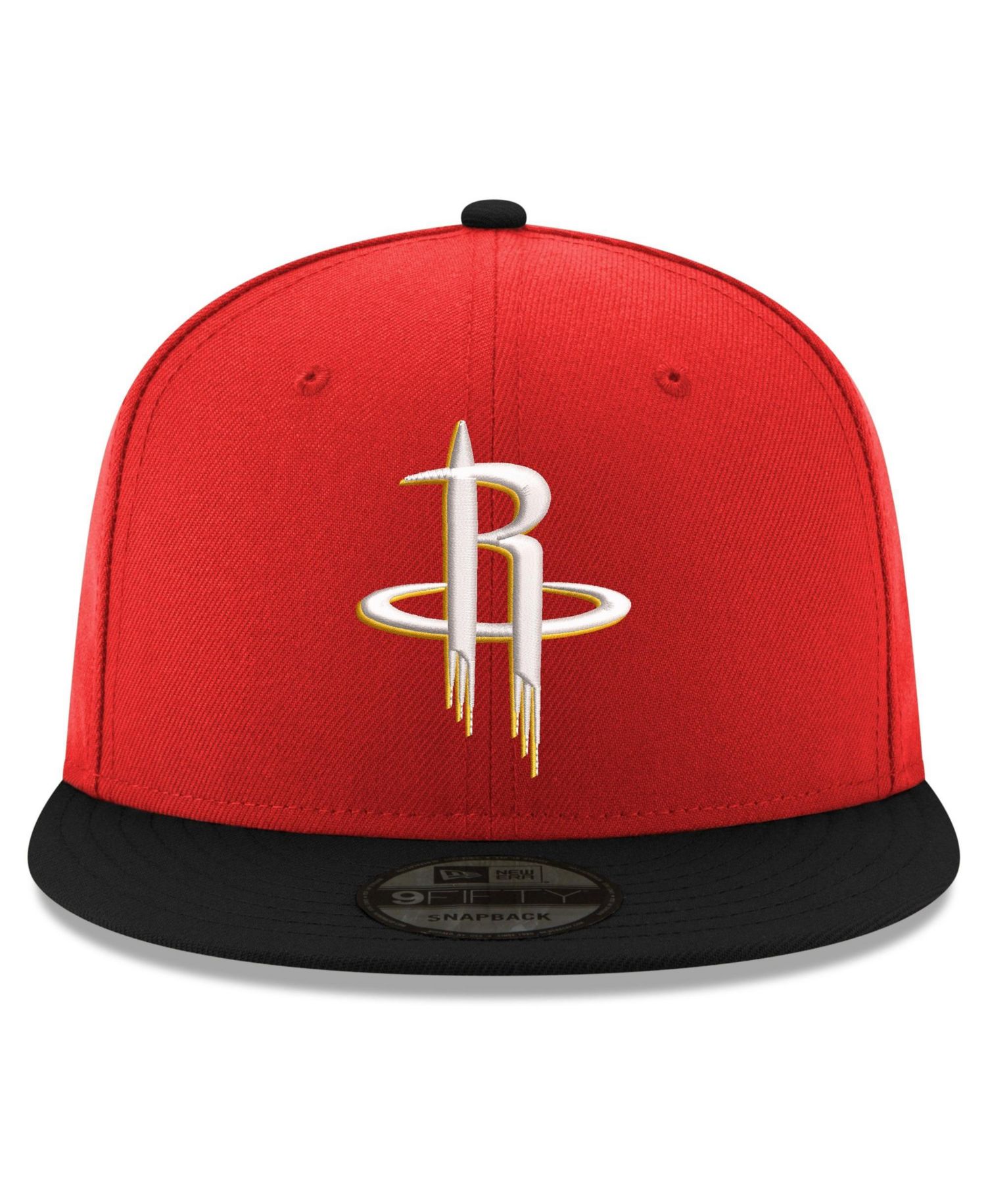 Men's Red/Black Houston Rockets 9FIFTY Snapback Hat
