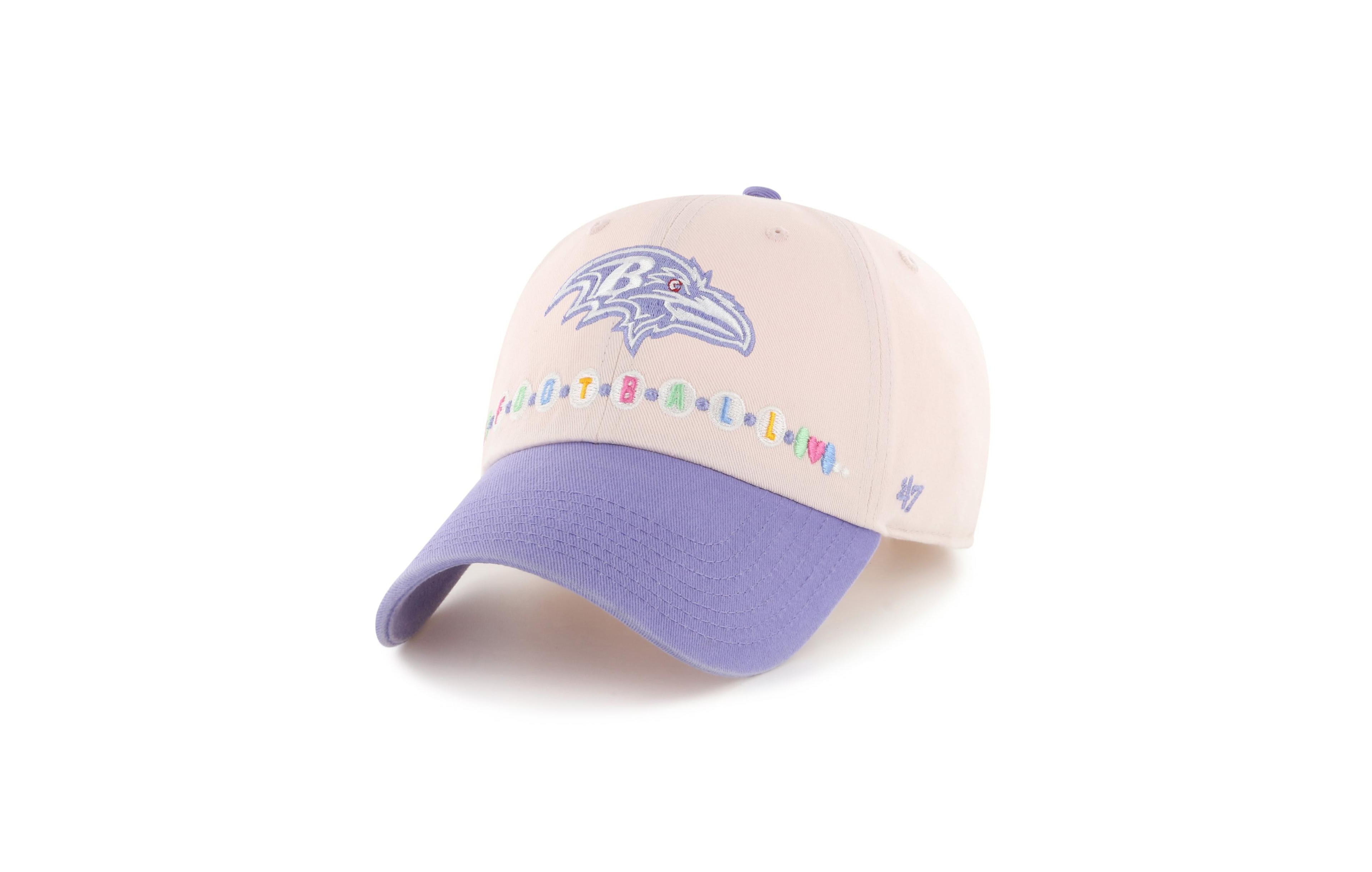 '47 Brand Toddler Girls' Baltimore Ravens Clean Up Friendship Bracelet Graphic Garment-Washed Baseball Cap