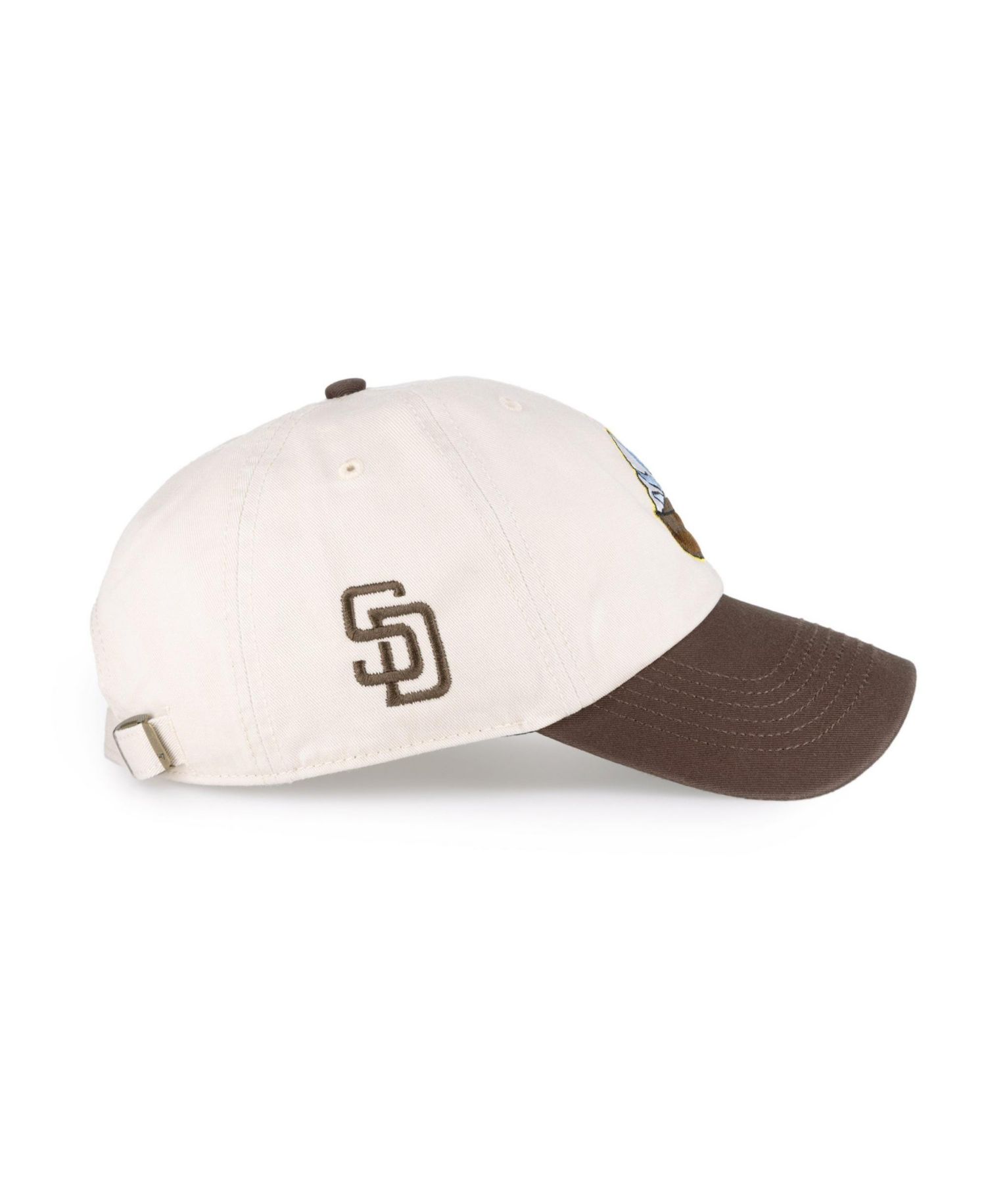 Men's and Women's '47 Natural San Diego Padres Single Swirl Ice Cream Helmet 2.0 Clean Up Adjustable Hat