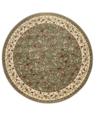 Pesaro Floral 5'3"x5'3" Round Area Rug