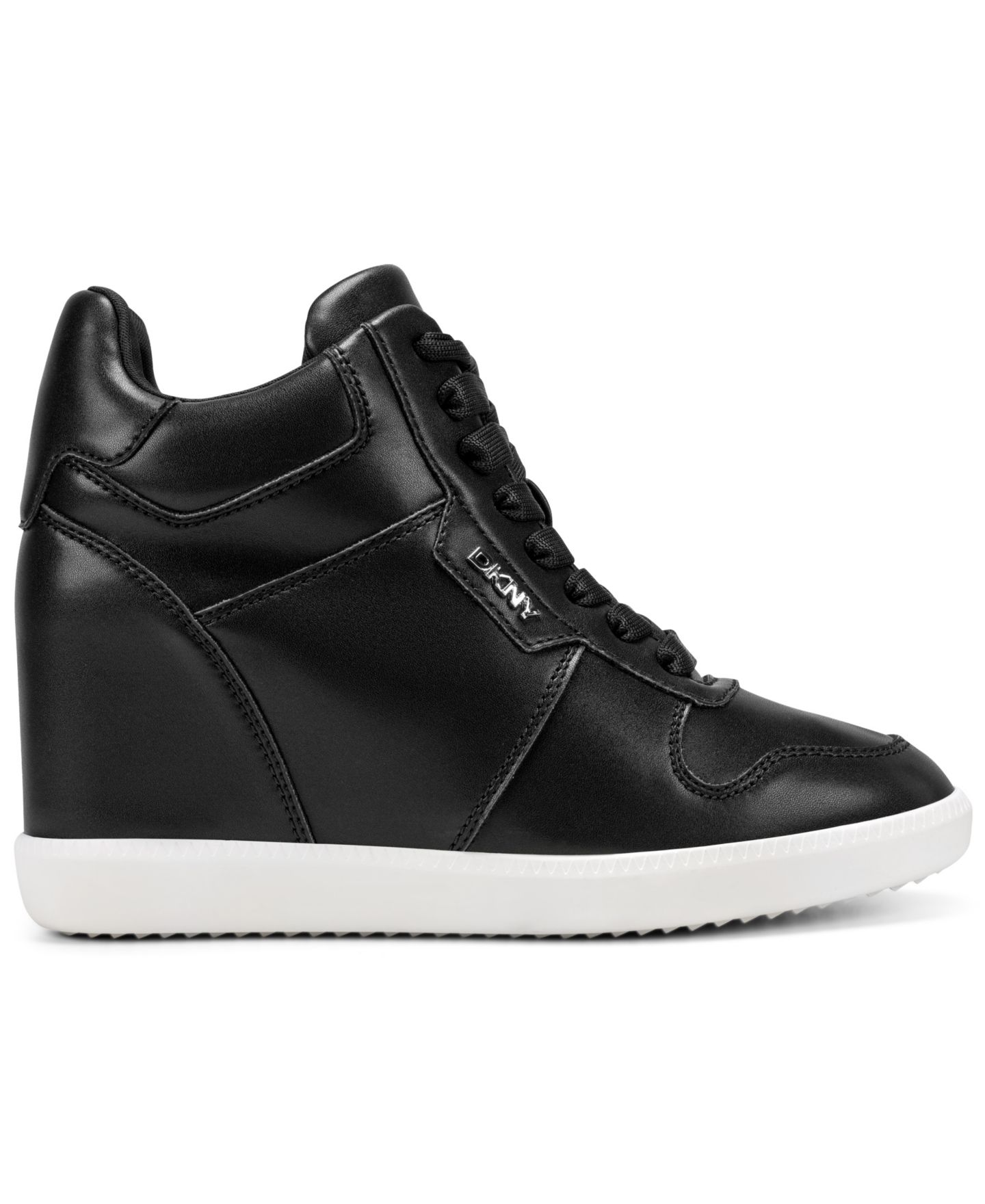 Женские кроссовки DKNY High-Top Wedge Sereina, цвет: Чёрный, вариант 1 — фото 2