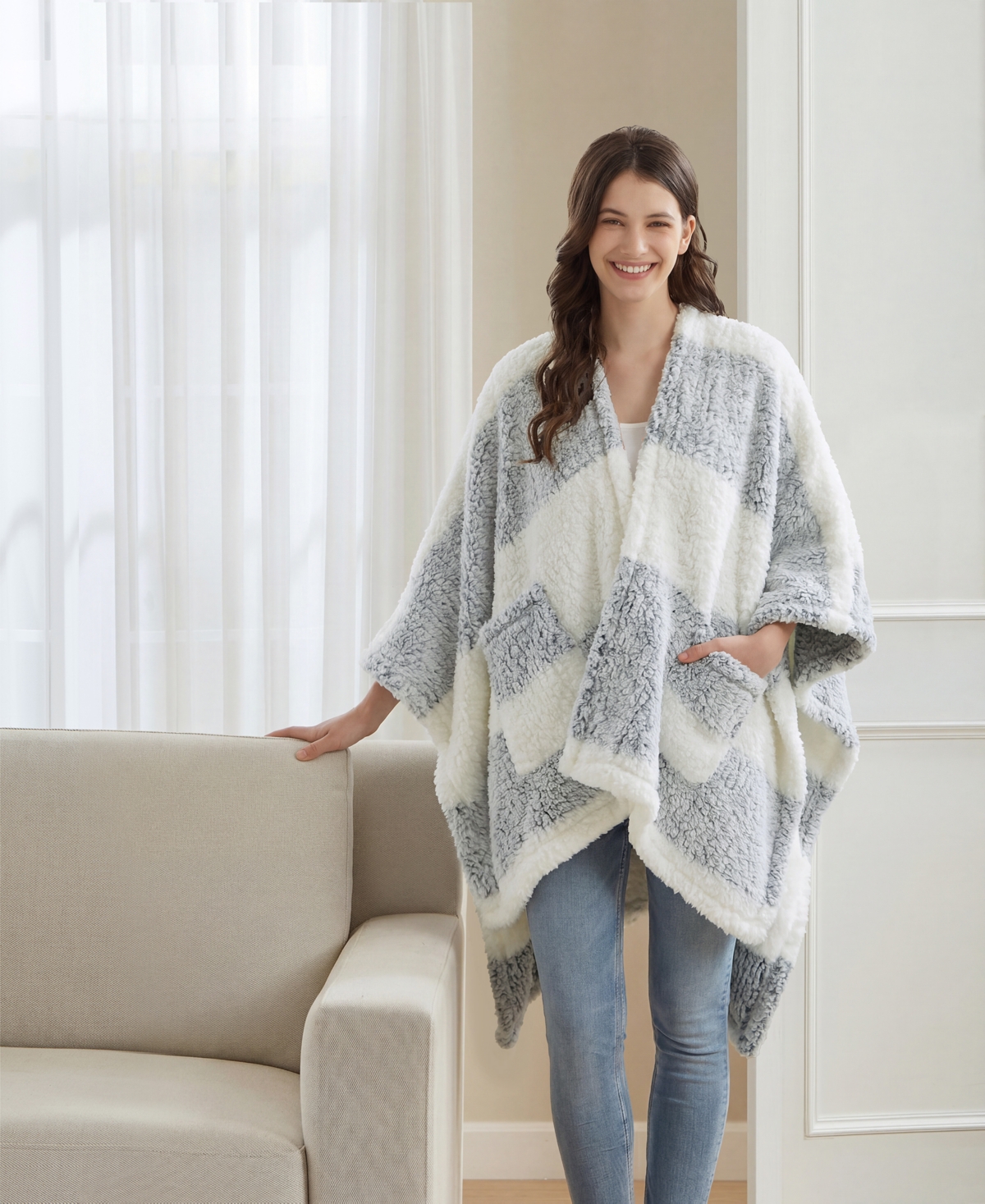 Premier Comfort Cozy Sherpa Wrap, 50" x 60"