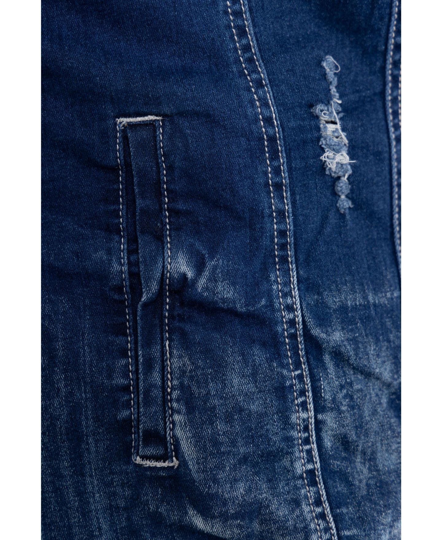 Мужская куртка X-Ray RAW X Flex Distressed Denim, цвет: Синий — фото 8