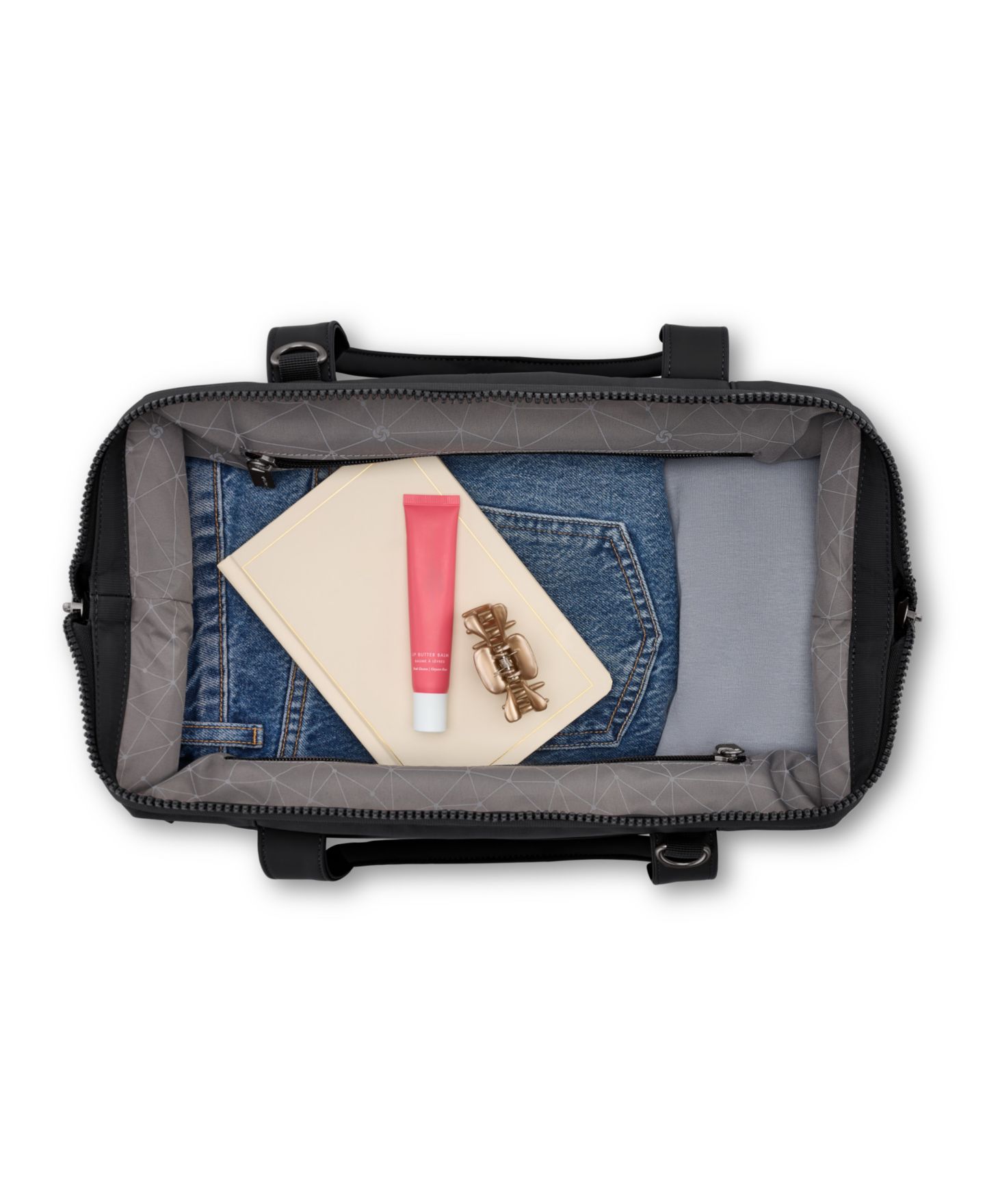 Сумка Samsonite Better Than Basic Mini Drop-Bottom Weekender Duffel, цвет: Чёрный — фото 5