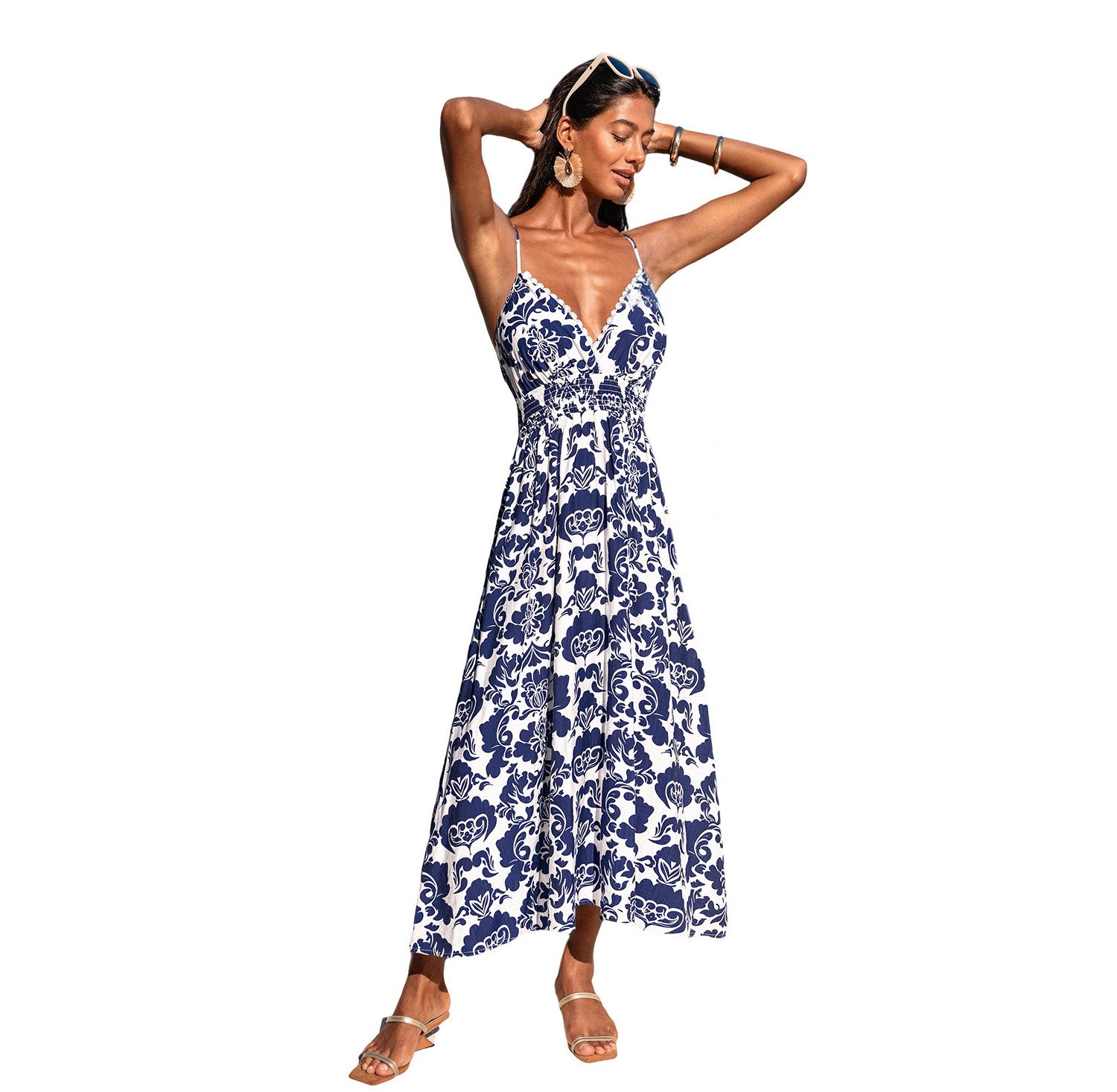 Women's Silver Lining Ornate Maxi Beach Dress