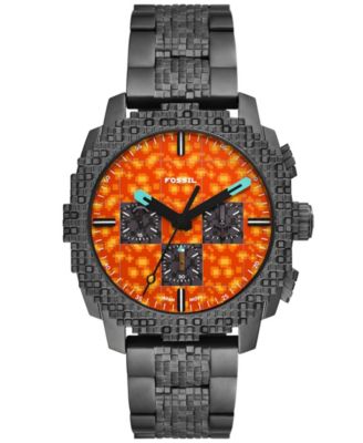 Quartz Minecraft The Nether Chronograph Stainless Steel Watch 44mm