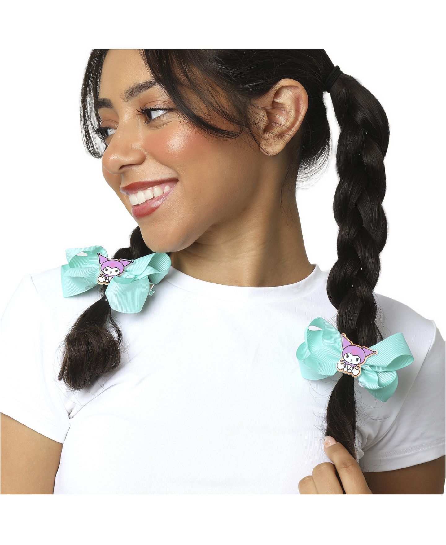 Аксессуары для волос Hello Kitty and Friends Officially Licensed Alligator Clip Hair Bow Clips, 10-Piece Set для девочек, цвет: Фиолетовый — фото 3