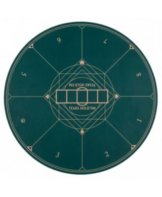 Texas Hold'em Round 8-Player Poker Mat, Ages 14+