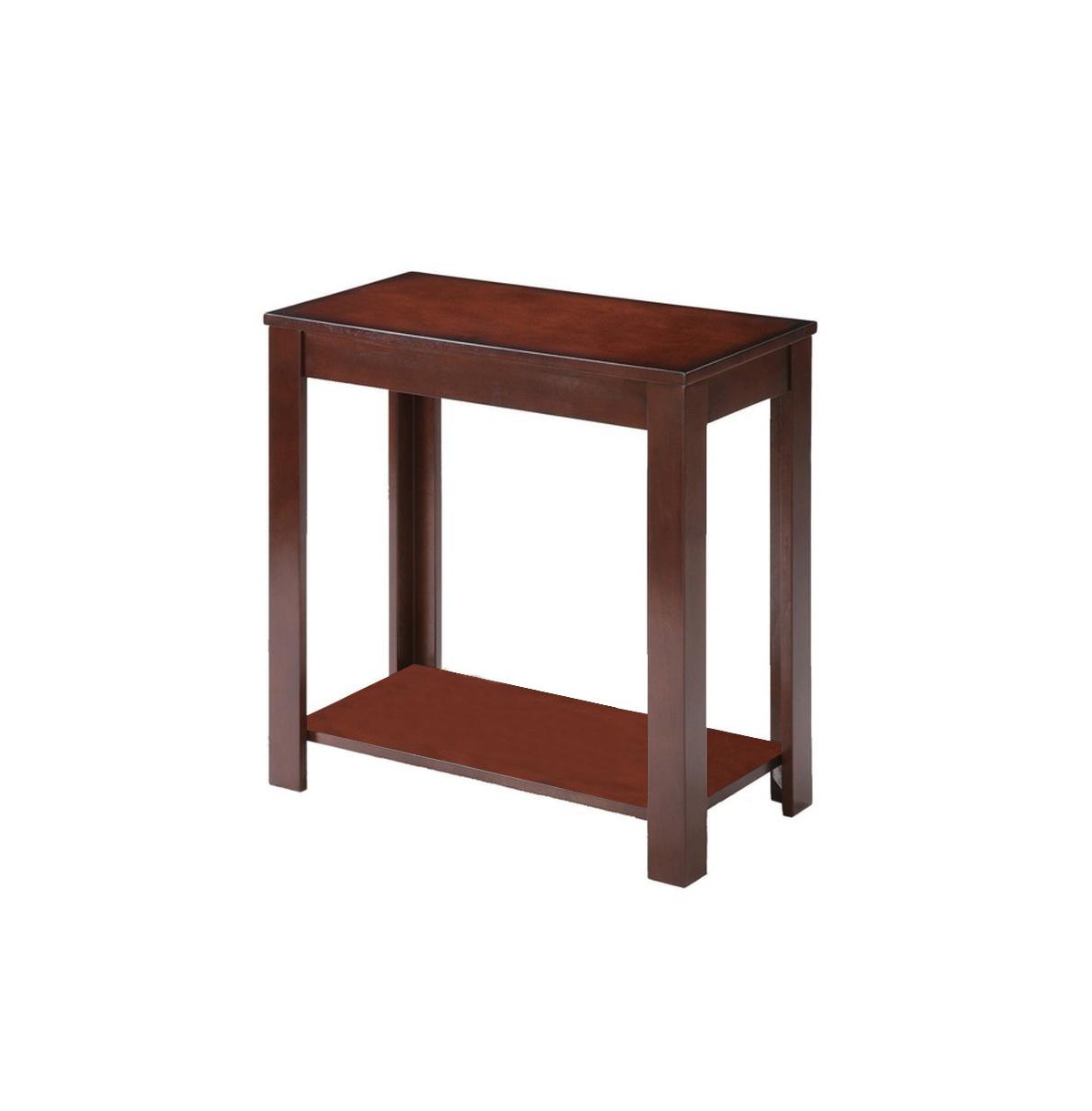 HomeRoots 24 End Table With Shelf - Brown