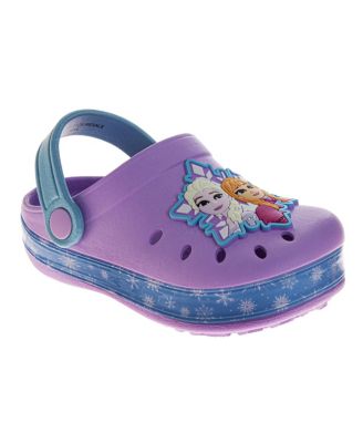 Toddler Girls' and Girls' Frozen Elsa and Anna Shimmering Snowflake Clogs