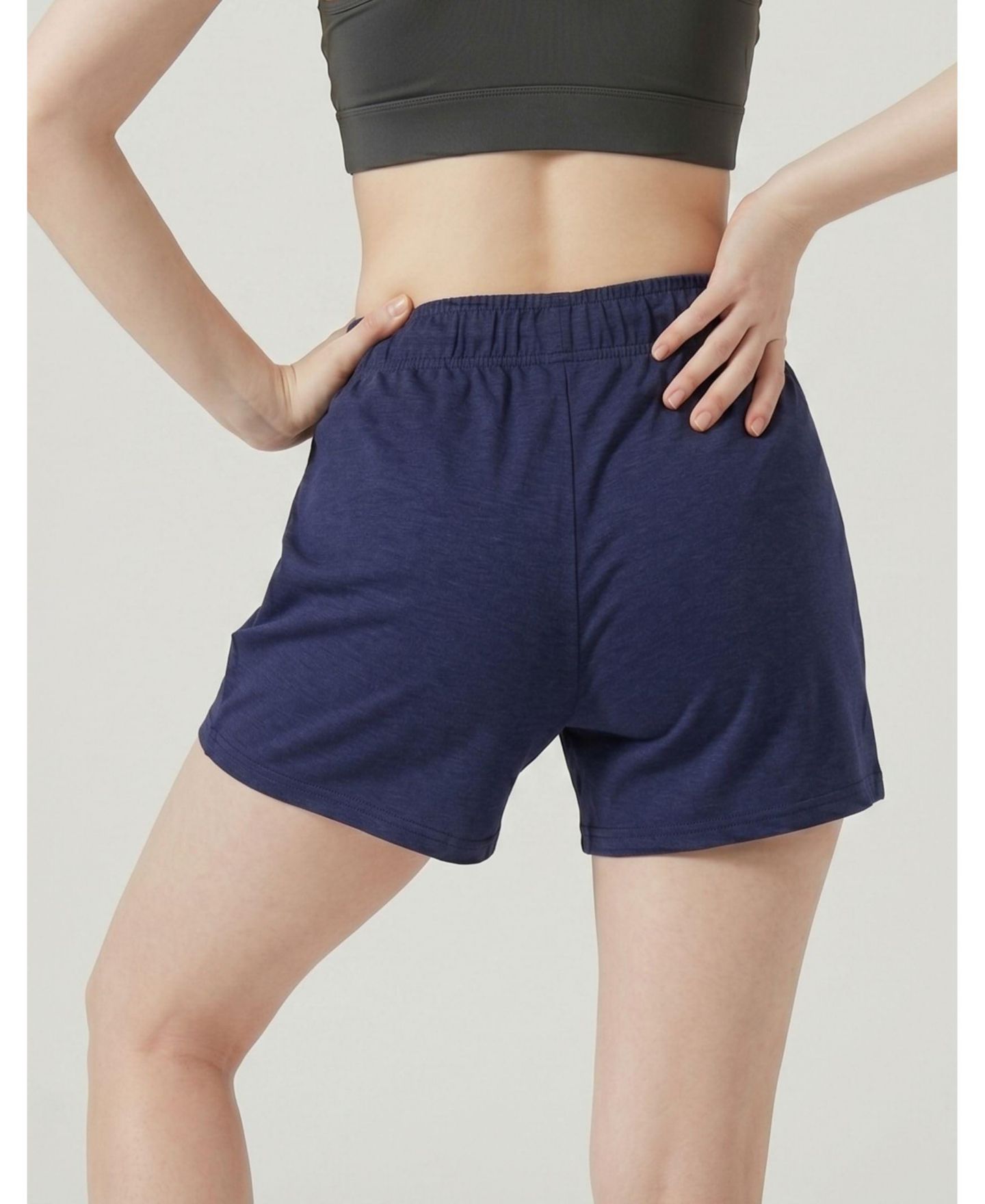 Женские шорты Furlihong Mid-Thigh Zipper Pocket Athletic Shorts, 5" Inseam, 5-Pack — фото 2