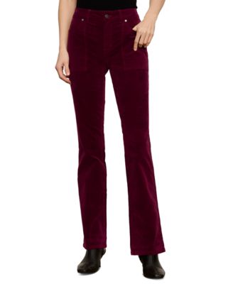 Women's Play Date High-Waisted Velvet Bootcut Pants