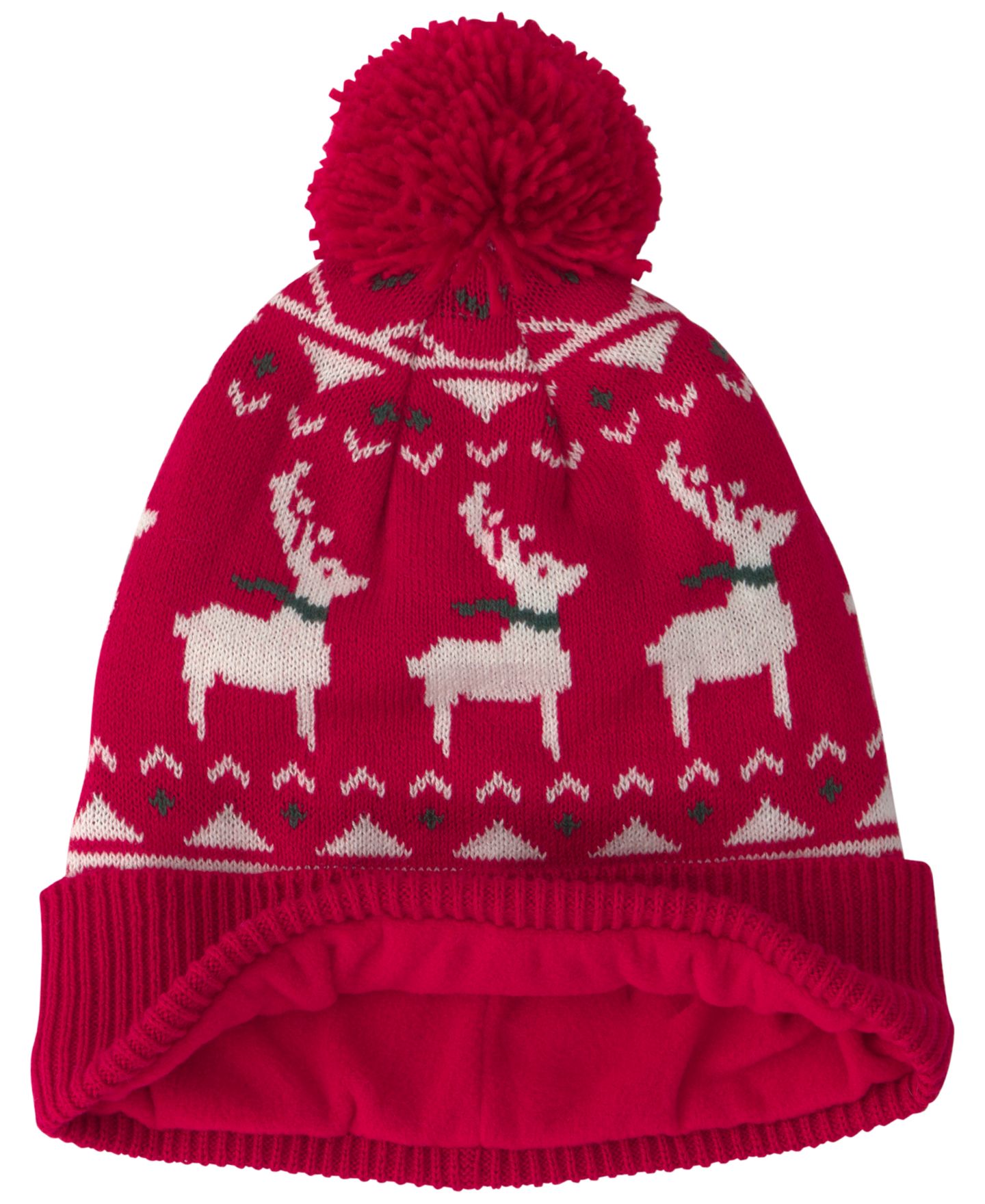 Carter's Toddler Boys' and Girls' 2T-4T Fair Isle Christmas Pom-Pom Beanie and Mittens, 2-Piece Set, цвет: Красный — фото 3