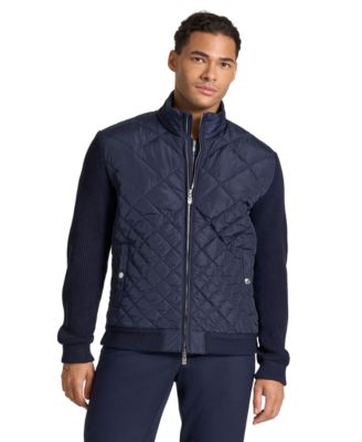 Men's Holborn Quilted Sweater Zip-Front Jacket