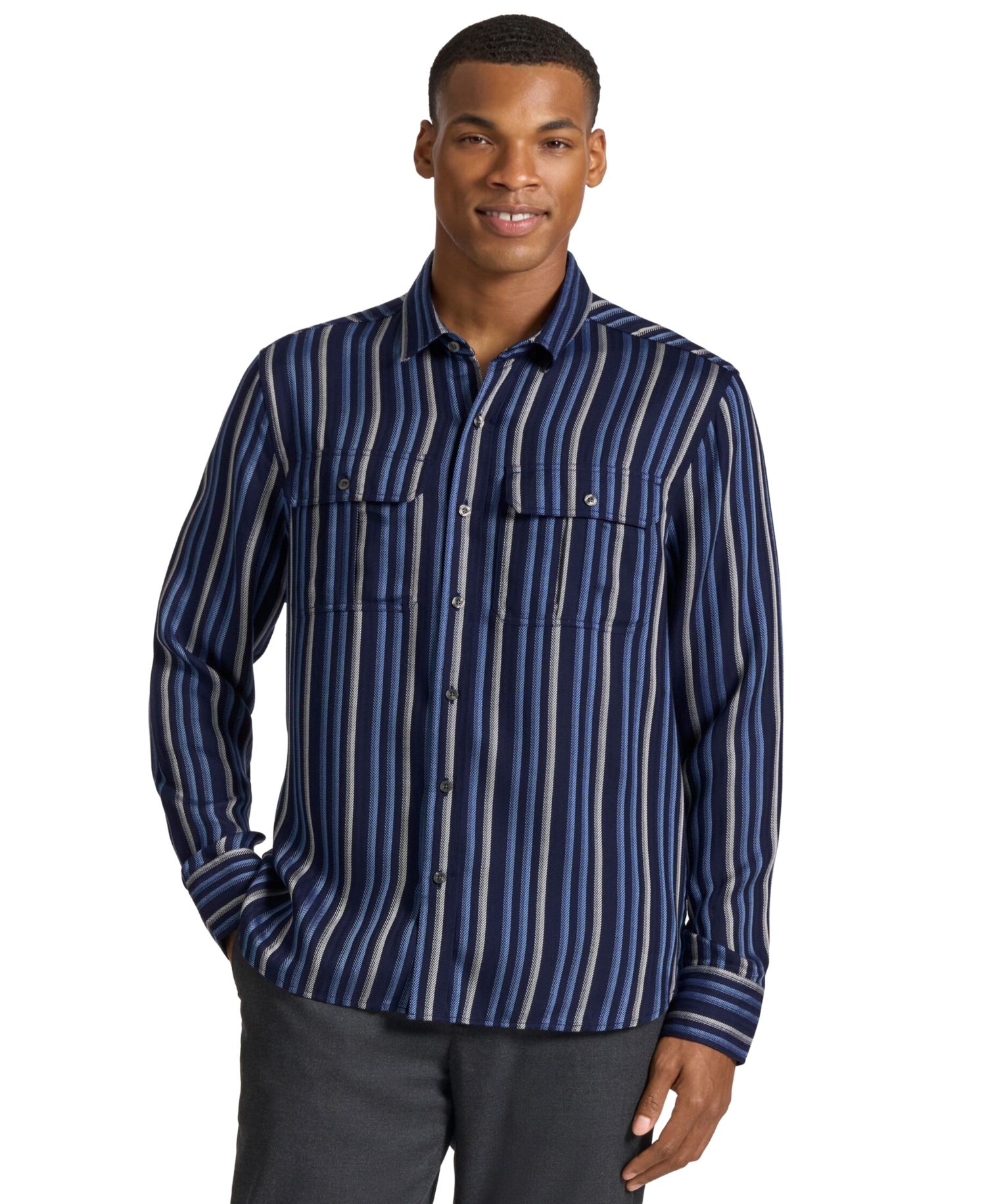 Men's Russell Herri Stripe Classic-Fit Shirt