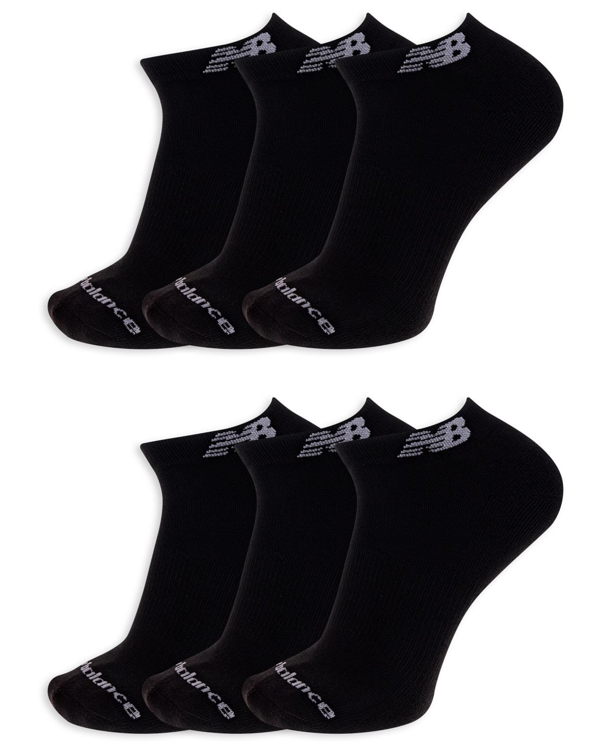 New Balance Men's Arch Support Low-Cut Socks, 6-Pack