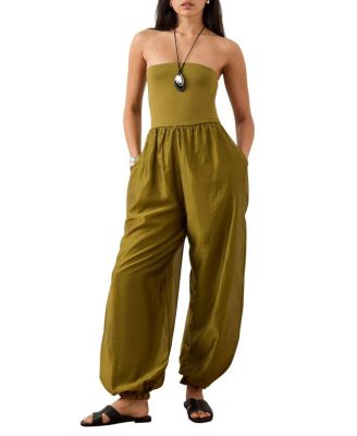 Women's Bandeau Balloon Pull-On Jumpsuit