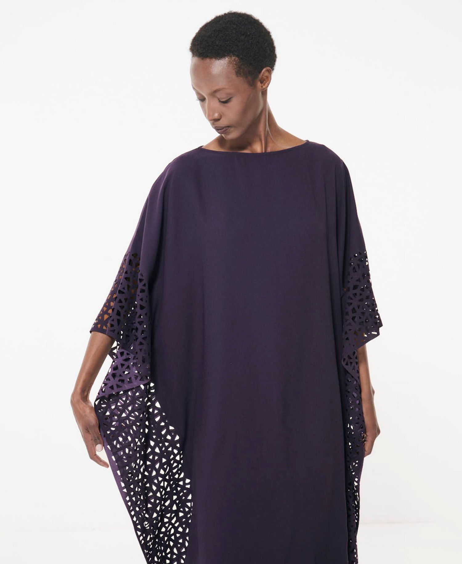 Women's Laser-Cut Loose-Fit Kaftan