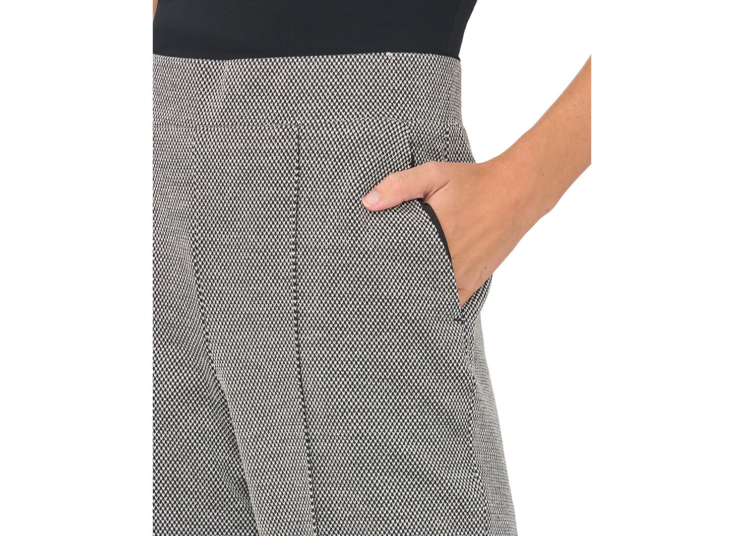 Women's Pintuck High-Rise Wide-Leg Pants