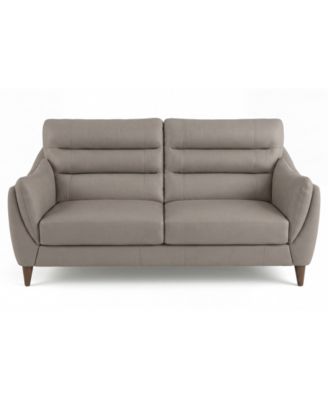 Beatrice 72" Leather Loveseat