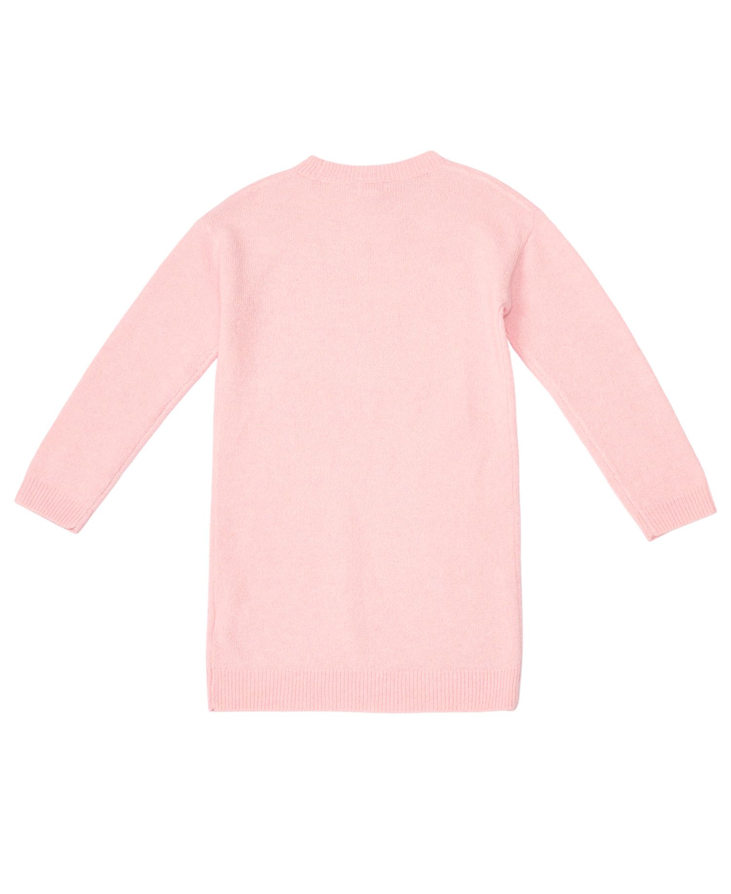 Girls' 7-16 Sequin Long-Sleeve Crewneck Dress