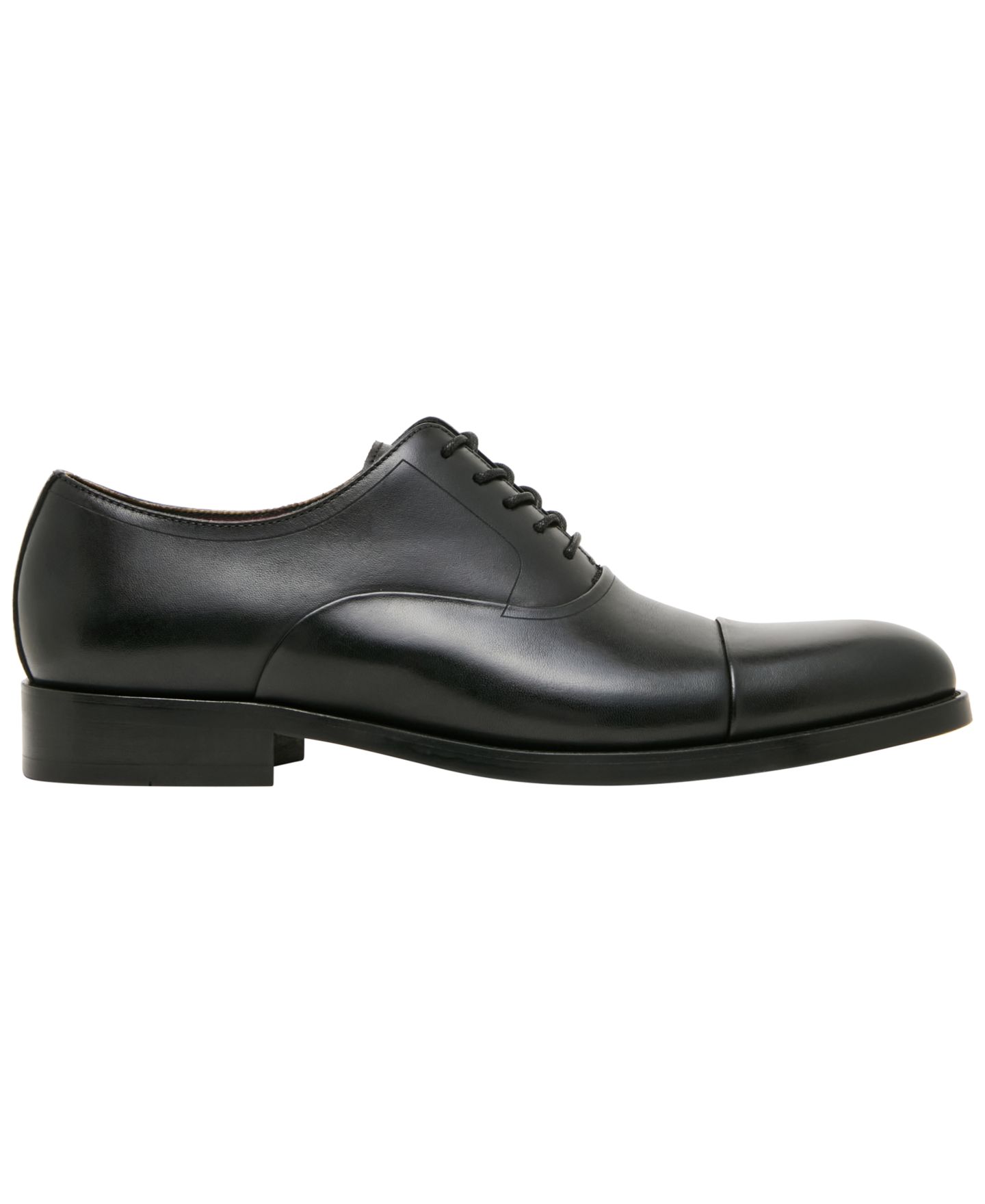 Мужские кожаные классические туфли-оксфорды Steve Madden Henri с носком кап-тоу, цвет: Чёрный — фото 2