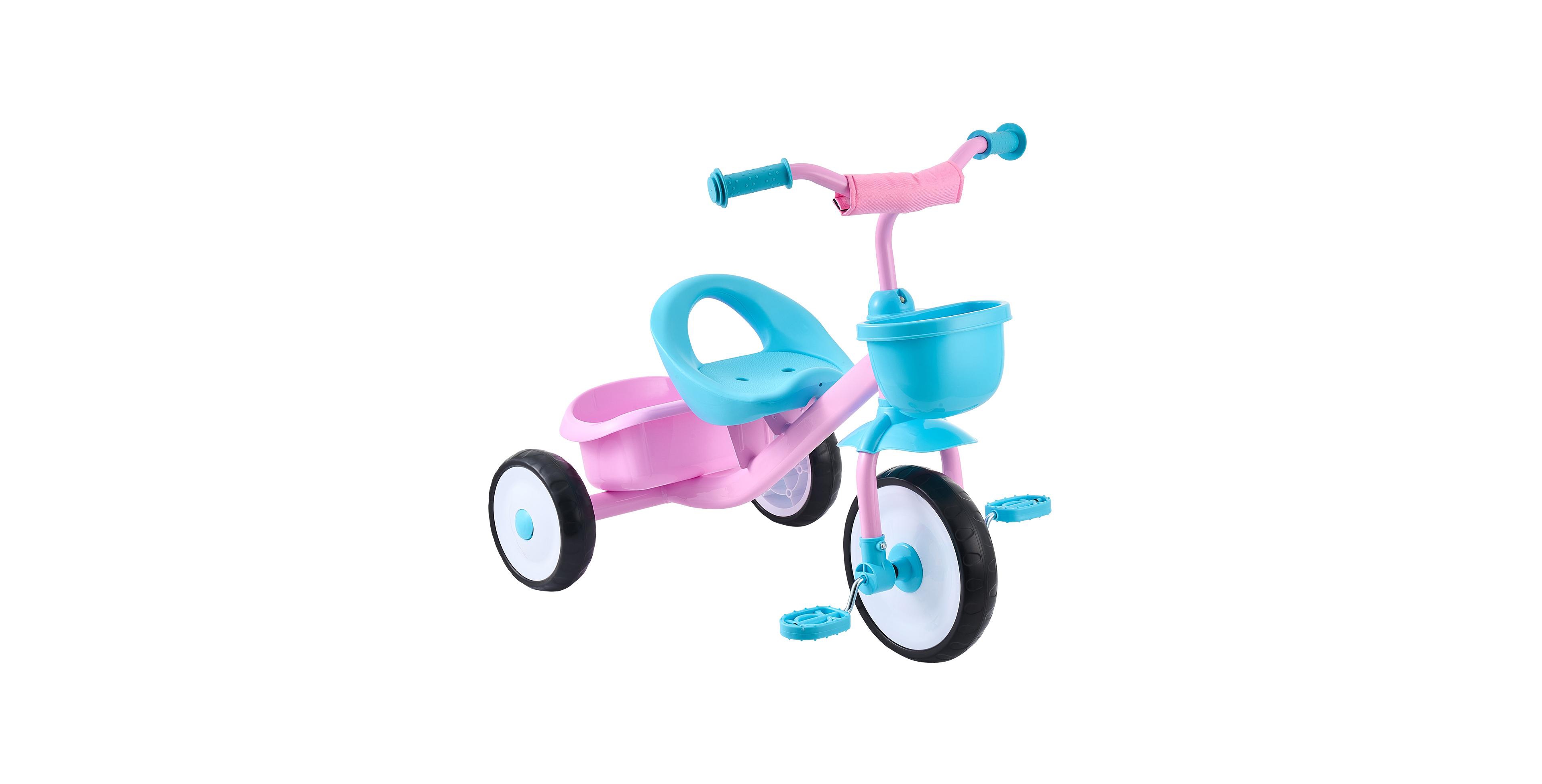 Sevorley Toddler Tricycle with Adjustable Seat and Storage Basket, Ages 2-5