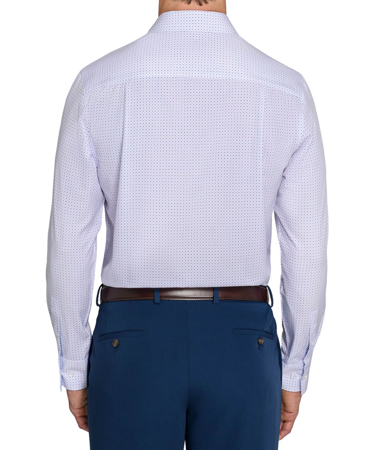 Мужская рубашка ConStruct Slim-Fit Spread-Collar Dress Shirt, цвет: Фиолетовый — фото 2