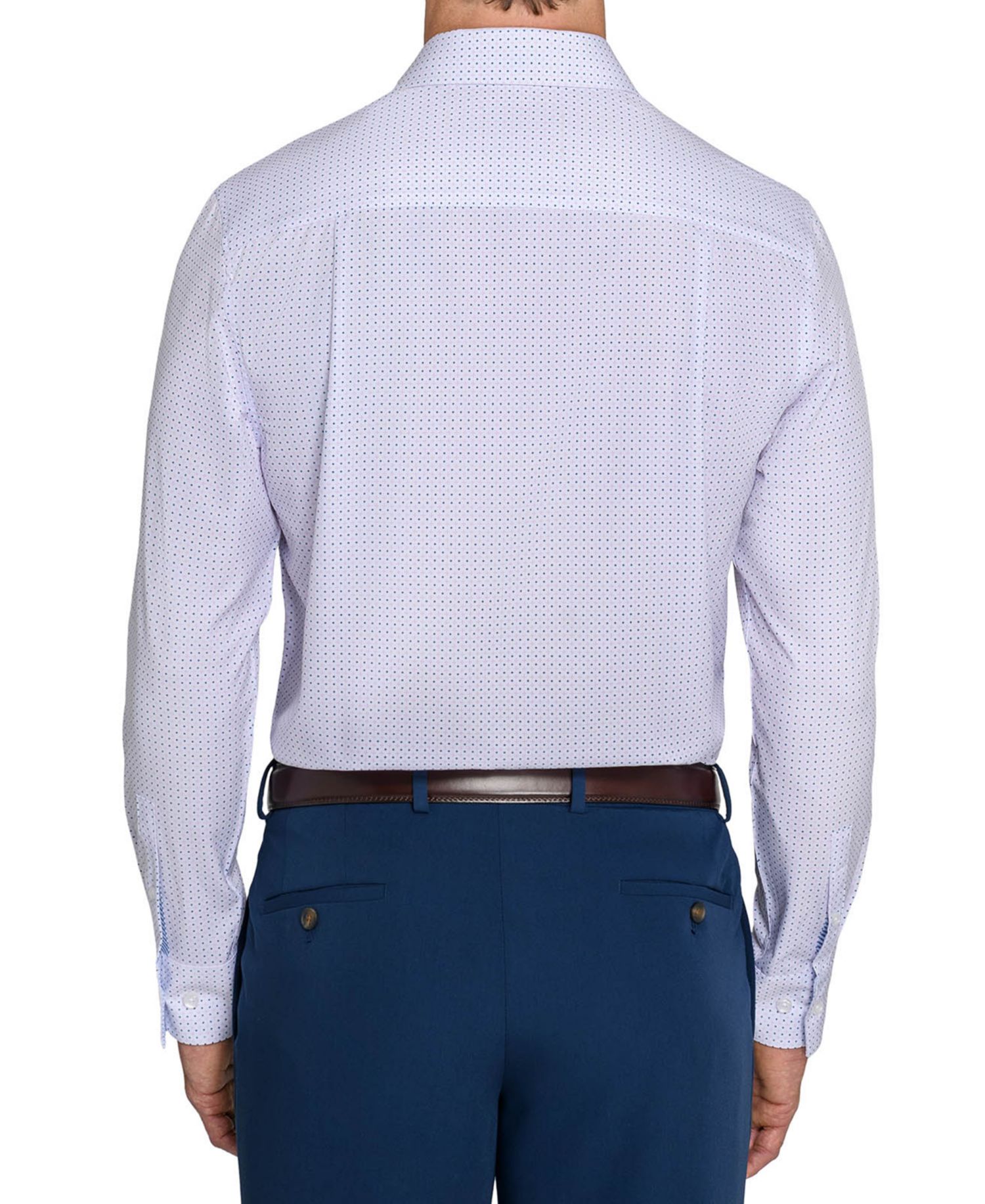 Men's Slim-Fit Spread-Collar Dress Shirt