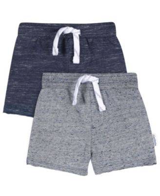 Baby Boys' Knit Cotton-Blend Pull-On Shorts, 2-Pack