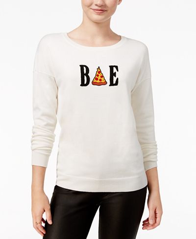 Ultra Flirt Juniors' Bae Graphic Sweater